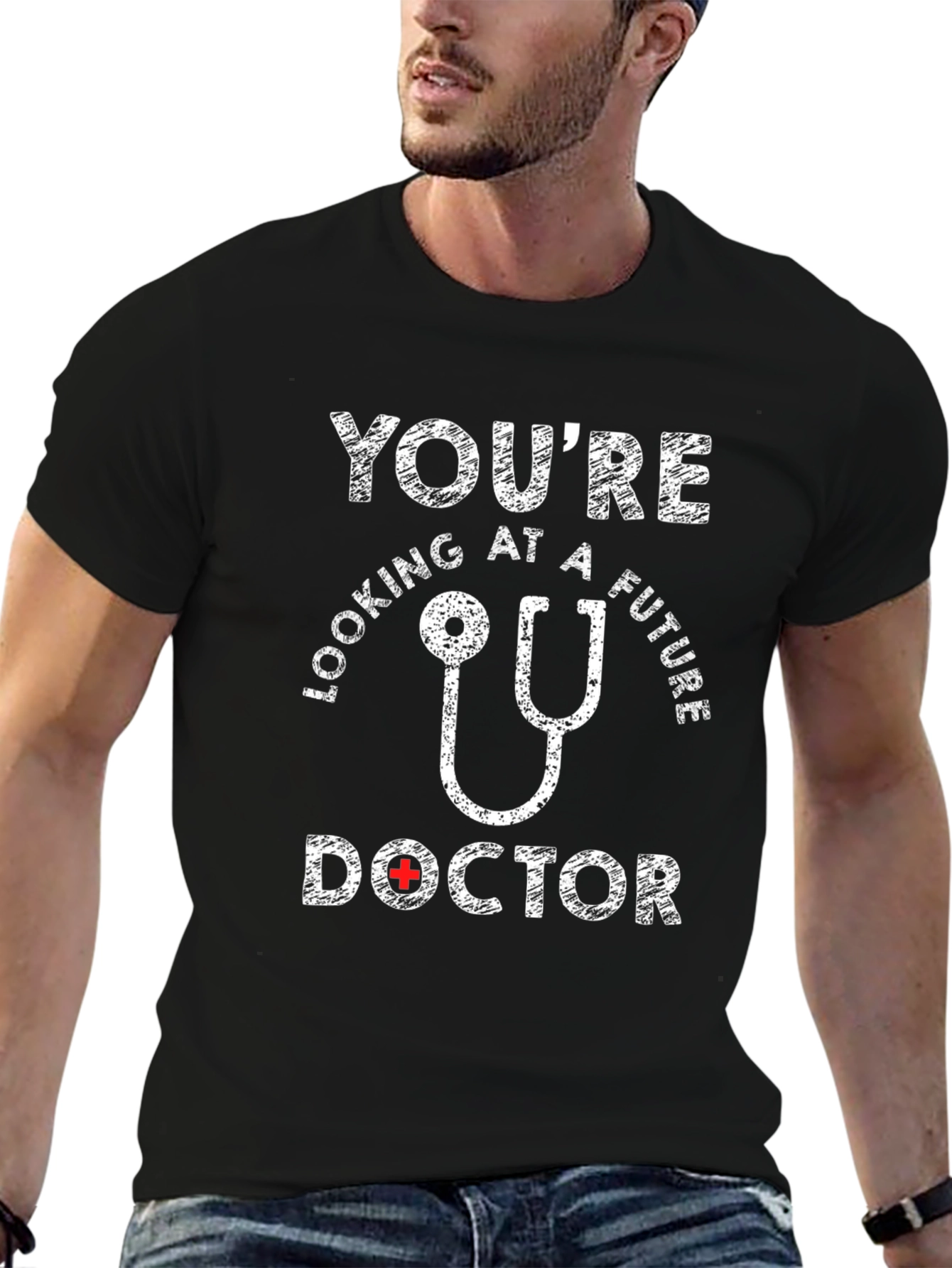 Black Future Doctor T-Shirt - Medical Student Gift view 6