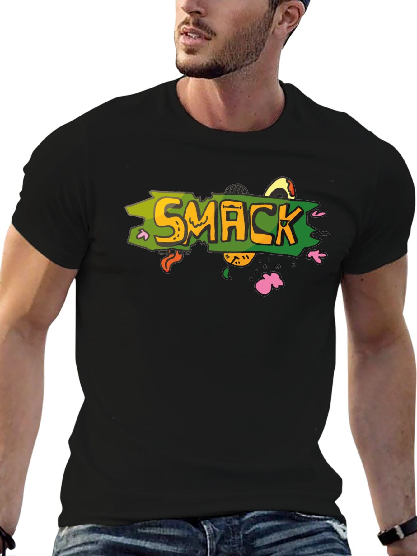 Black Smack Graphic Tee - Bold & Unique! view 6