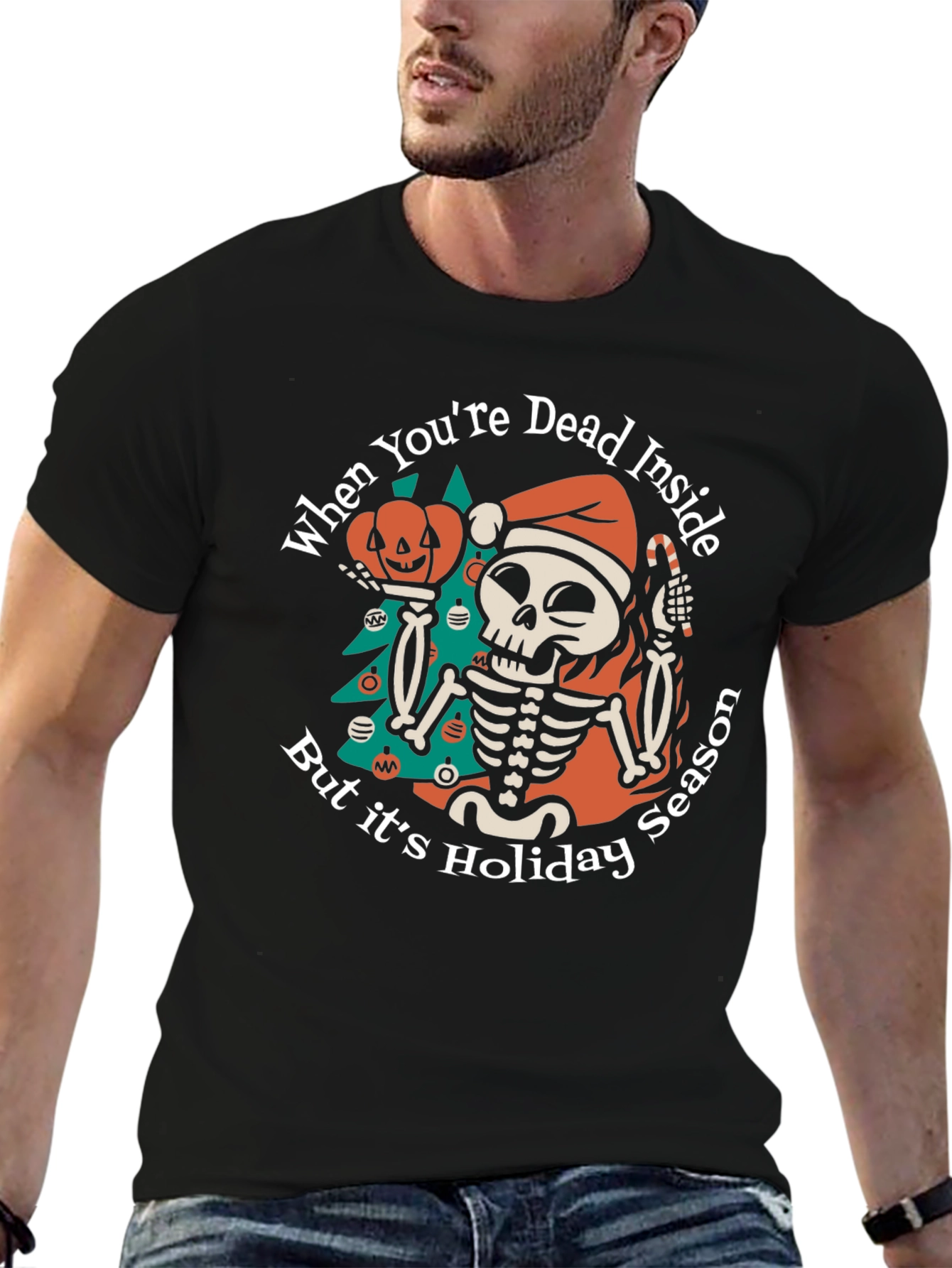 Dead Inside Holiday Season T-Shirt - 6