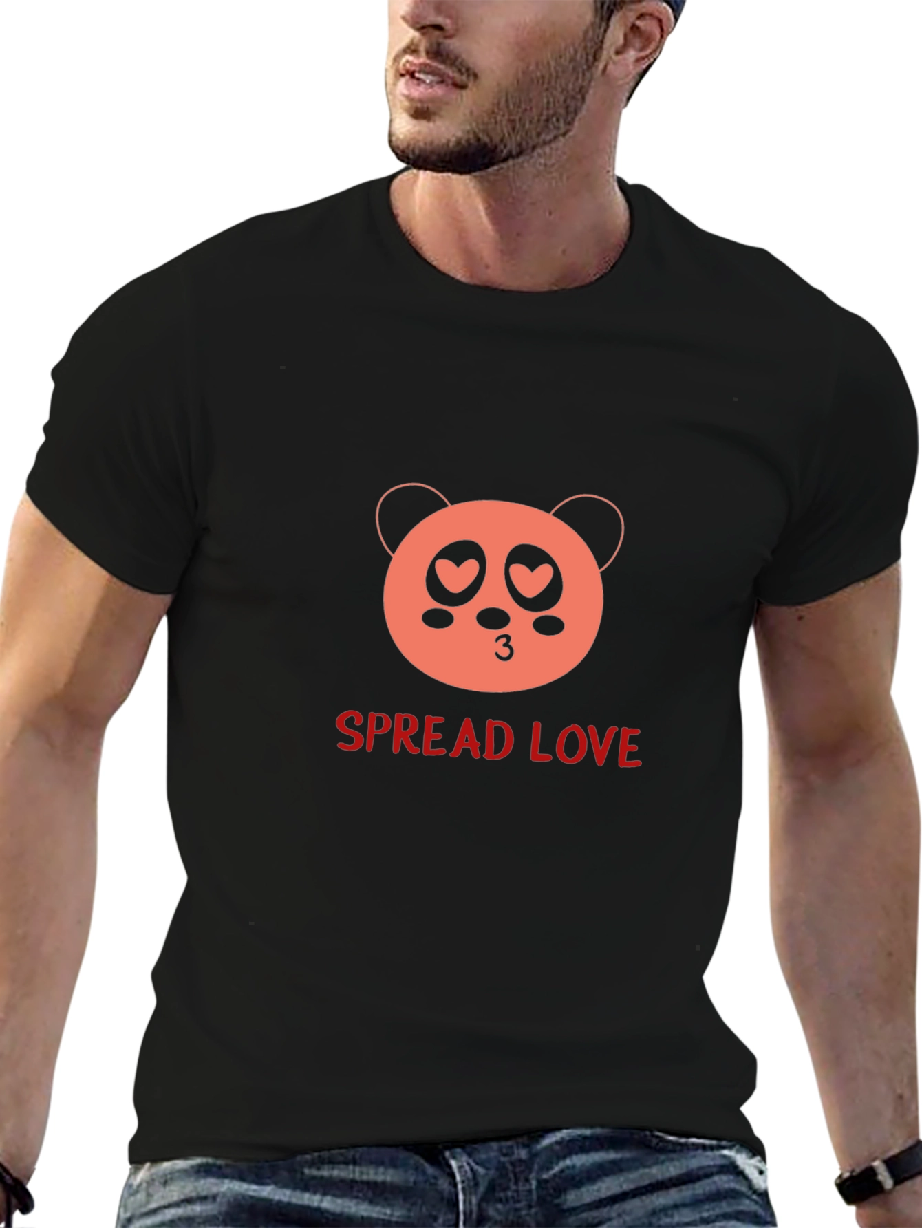 Spread Love Panda T-Shirt - 6