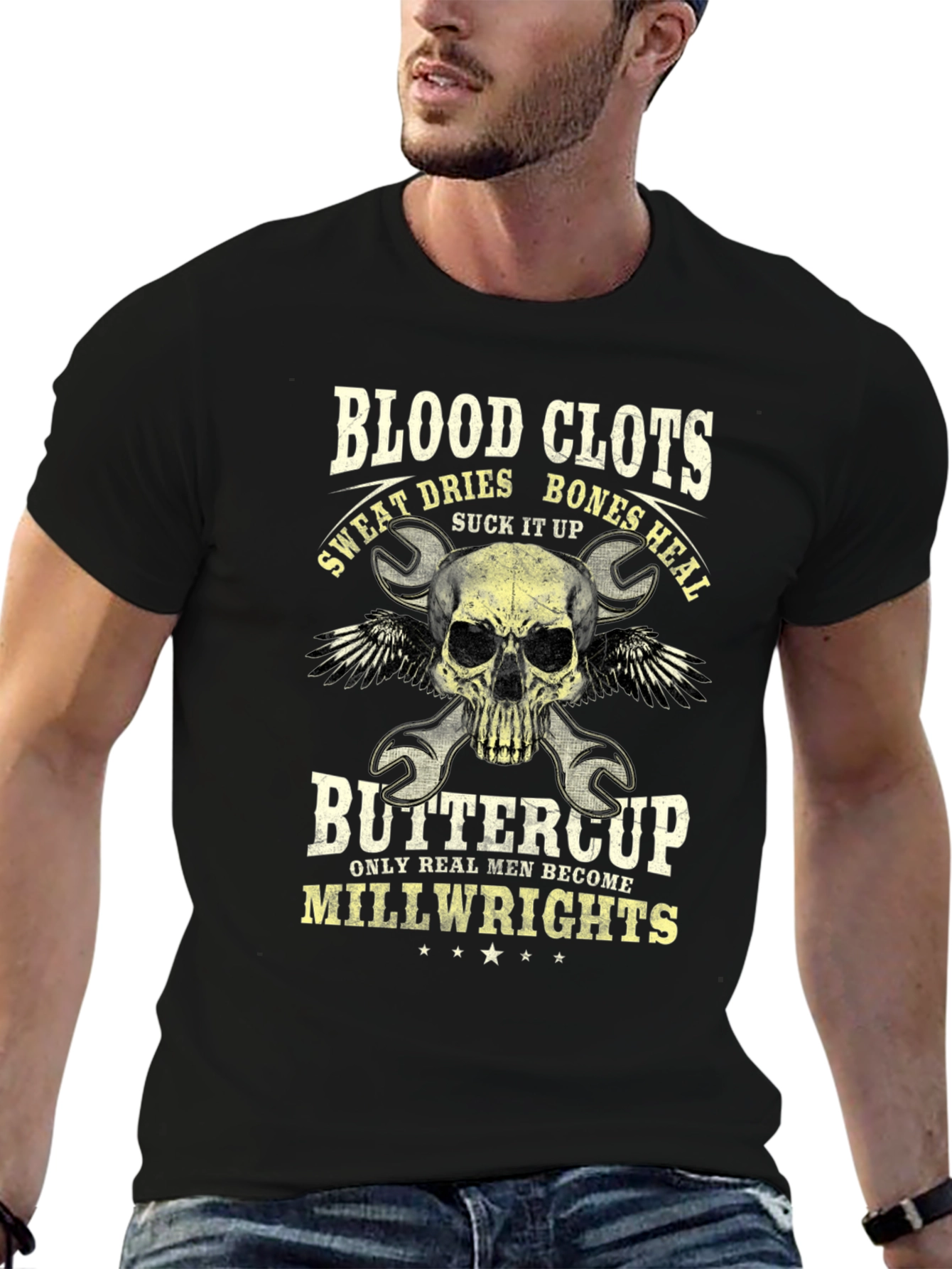Blood Clots Bones Heal Millwright T-Shirt - 6
