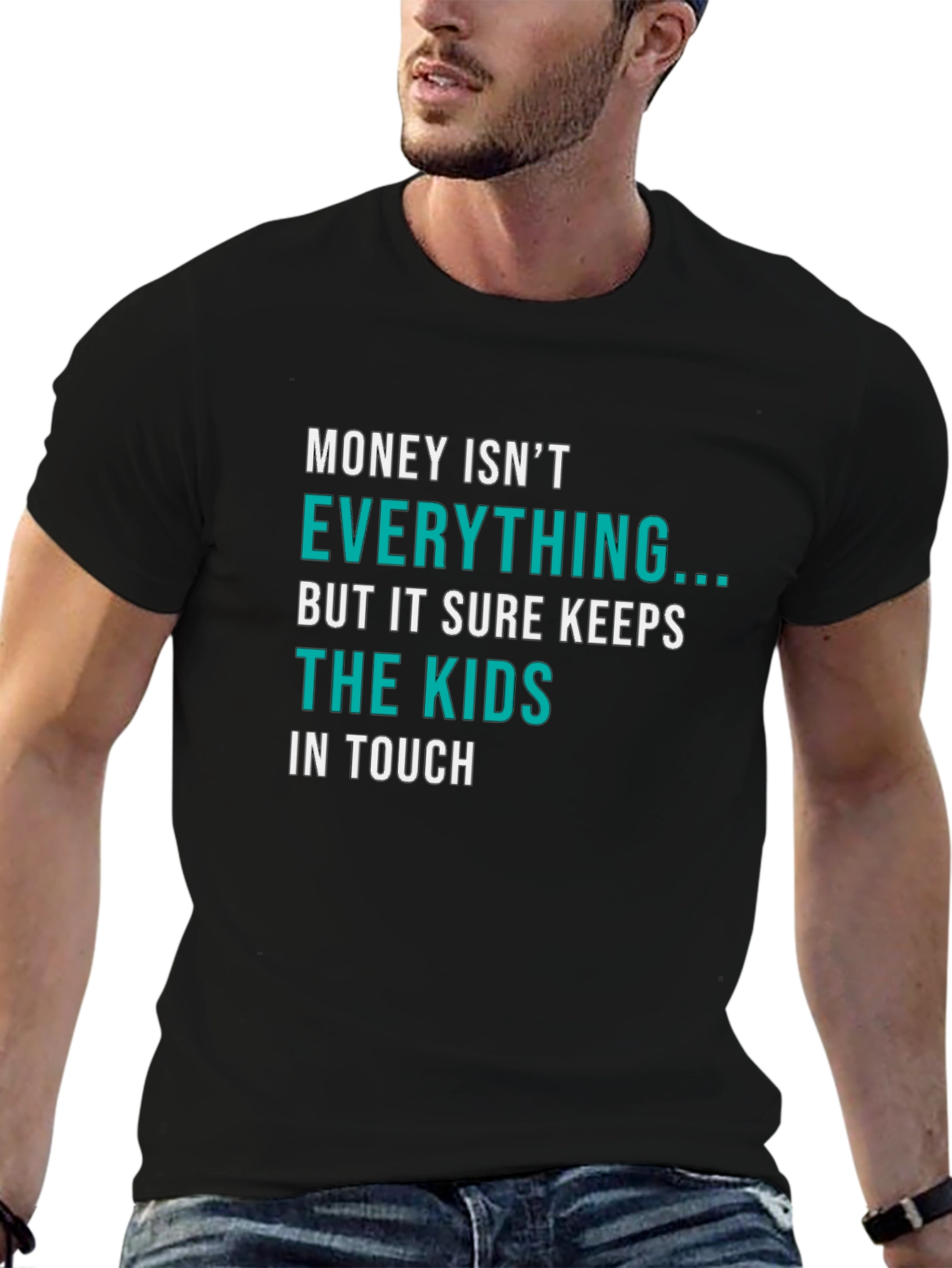 Black Funny Money Kids T-Shirt view 6