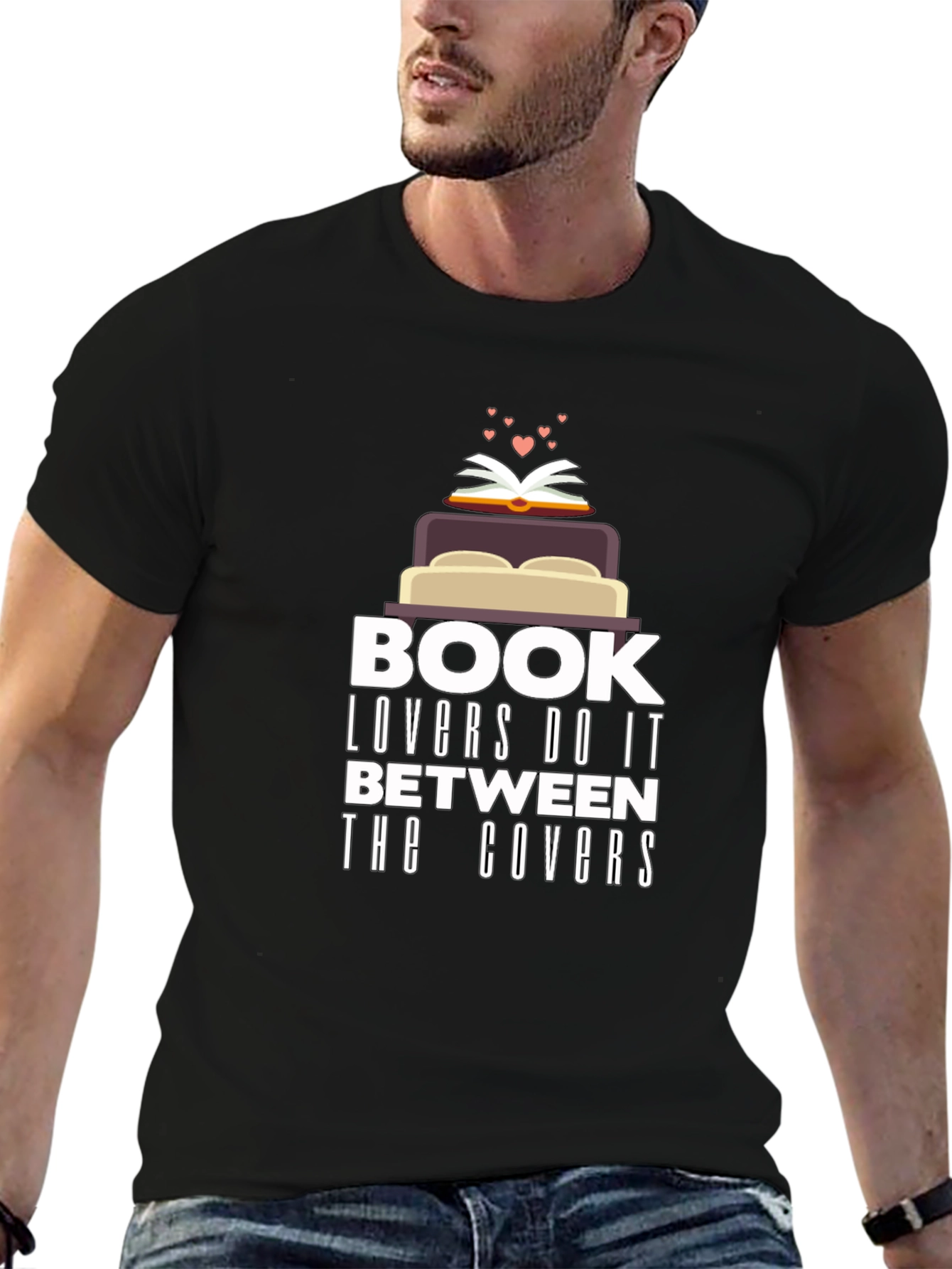 Black Book Lovers Between the Covers Graphic T-Shirt view 6
