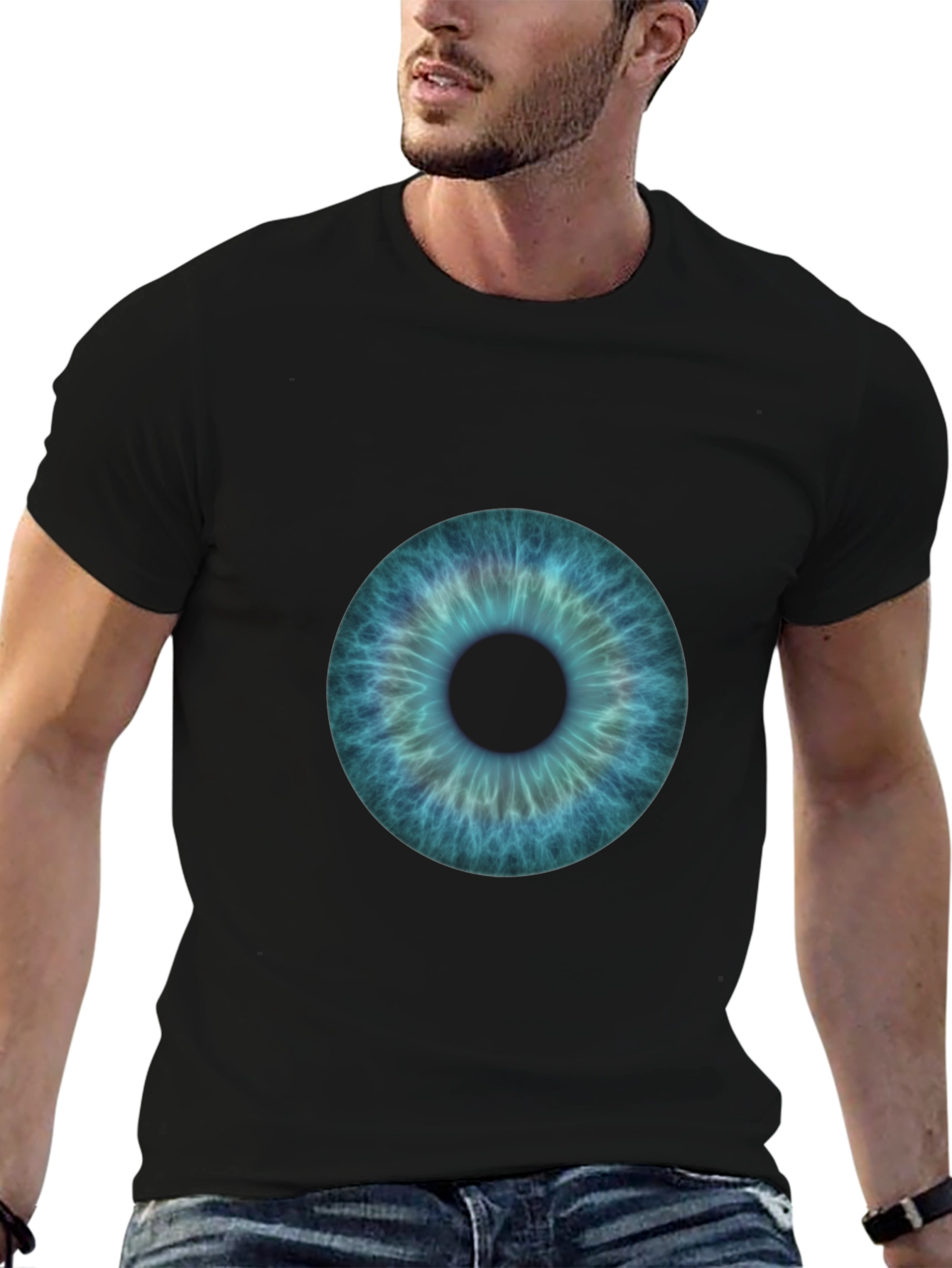 Black Eye See You Tee - Black Graphic T-Shirt view 6