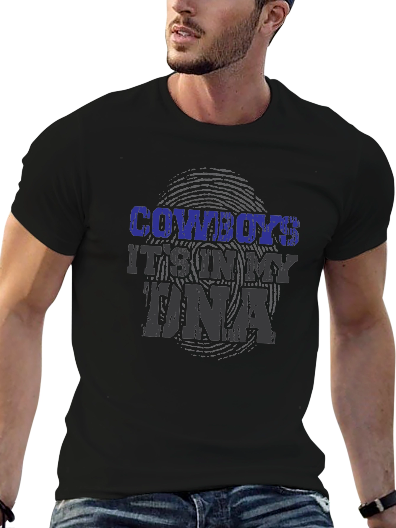 Black Cowboys It's In My DNA Black T-Shirt view 6