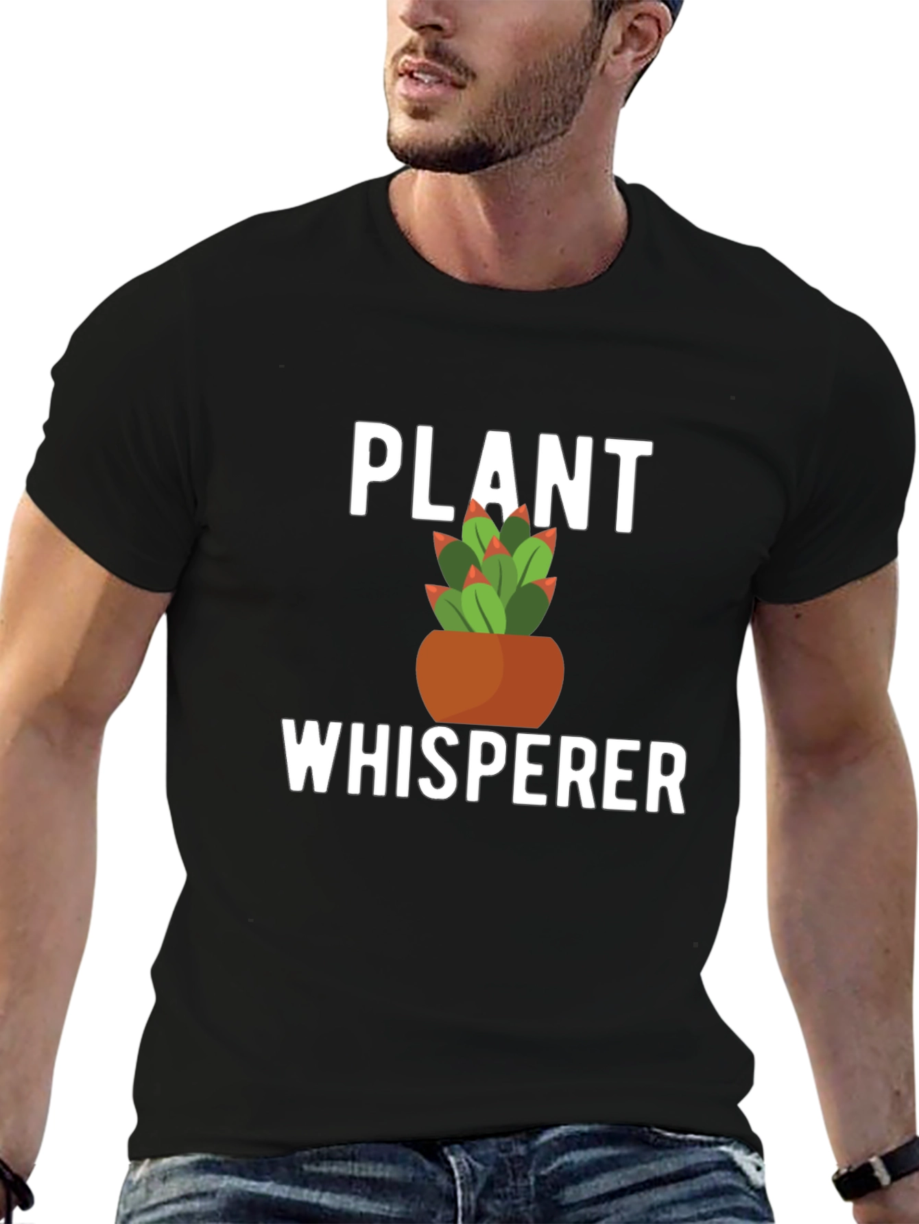 Black Plant Whisperer Graphic Tee view 6