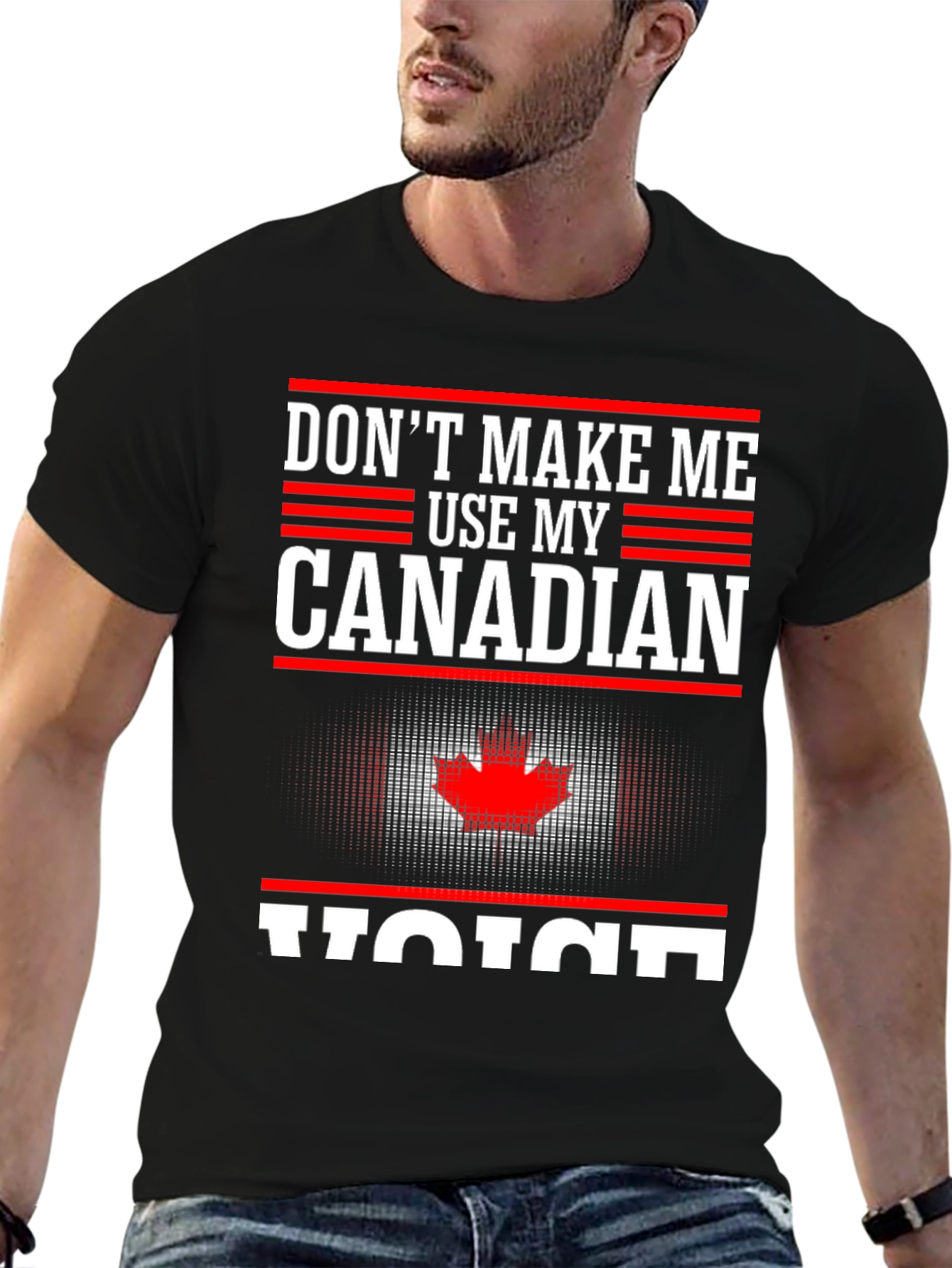 Canadian Voice T-Shirt - Novelty Canada Tee - 6