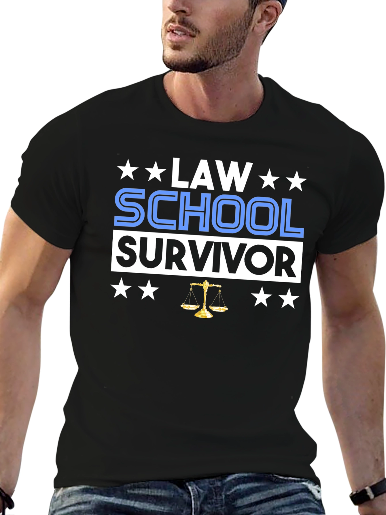 Law School Survivor T-Shirt Funny Law Student Graduation Gift - 6