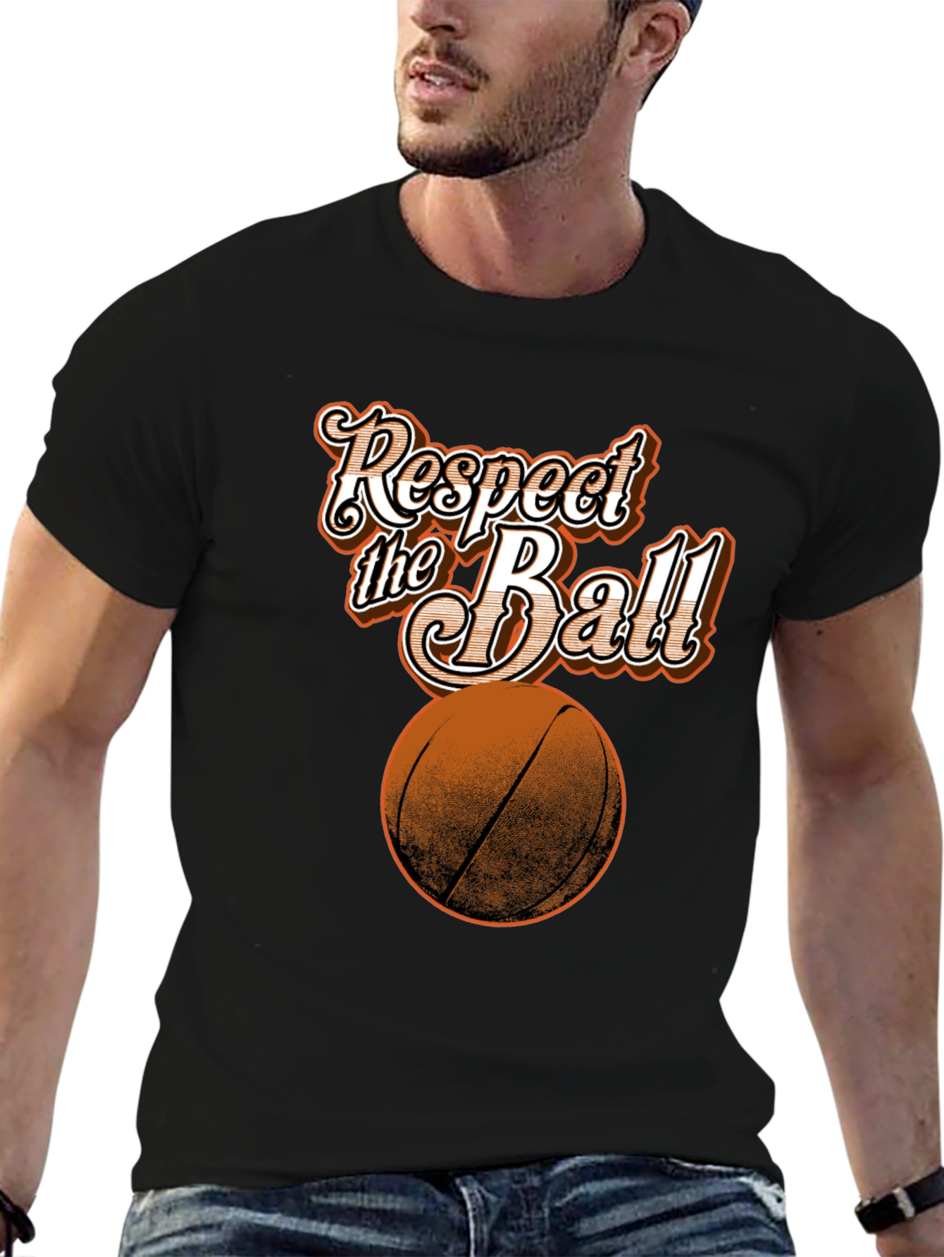 Black Respect the Ball Graphic T-Shirt view 6