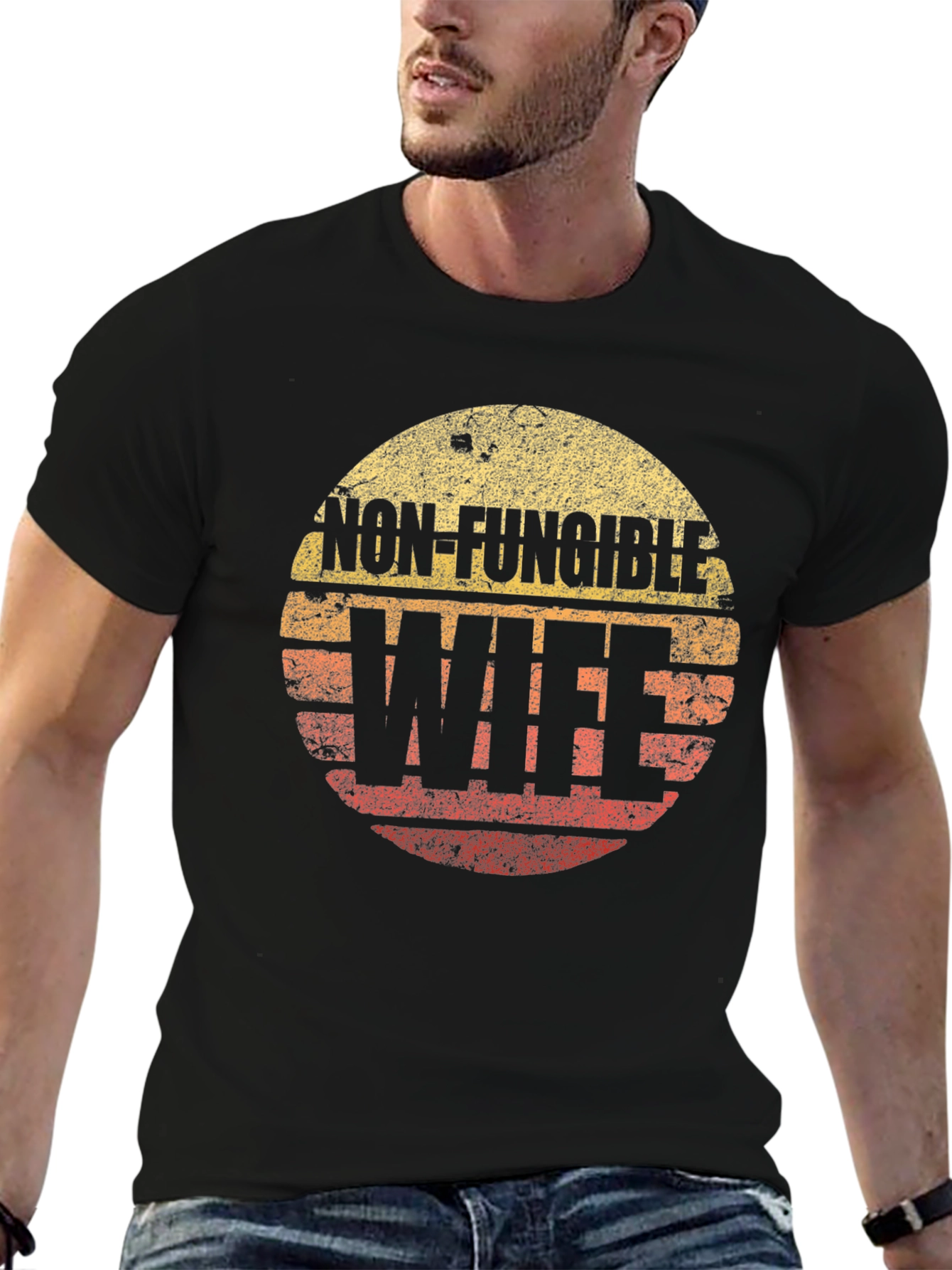 Black Non-Fungible Wife Black T-Shirt view 6