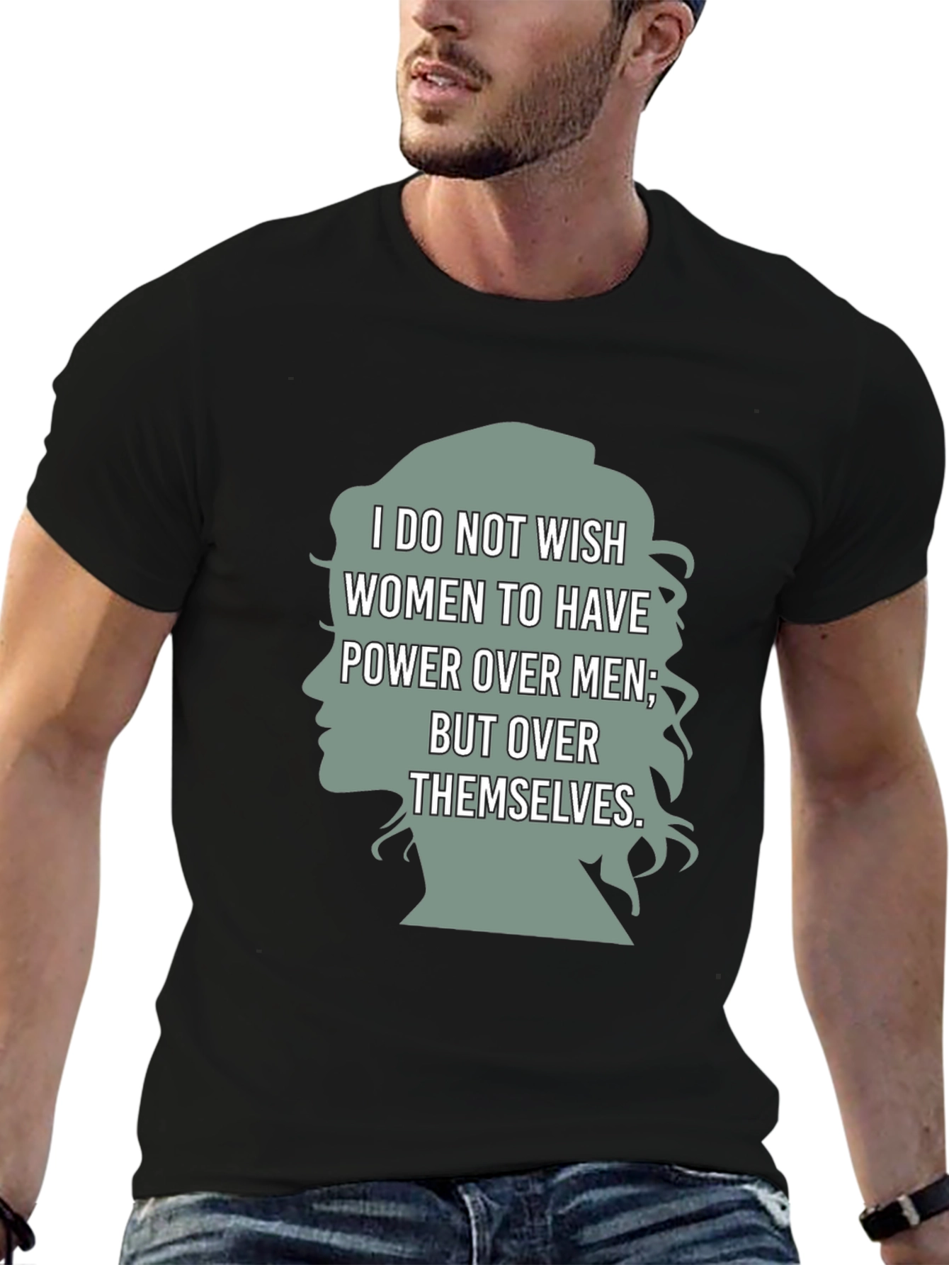 Black Empowering Women's Rights T-Shirt view 6