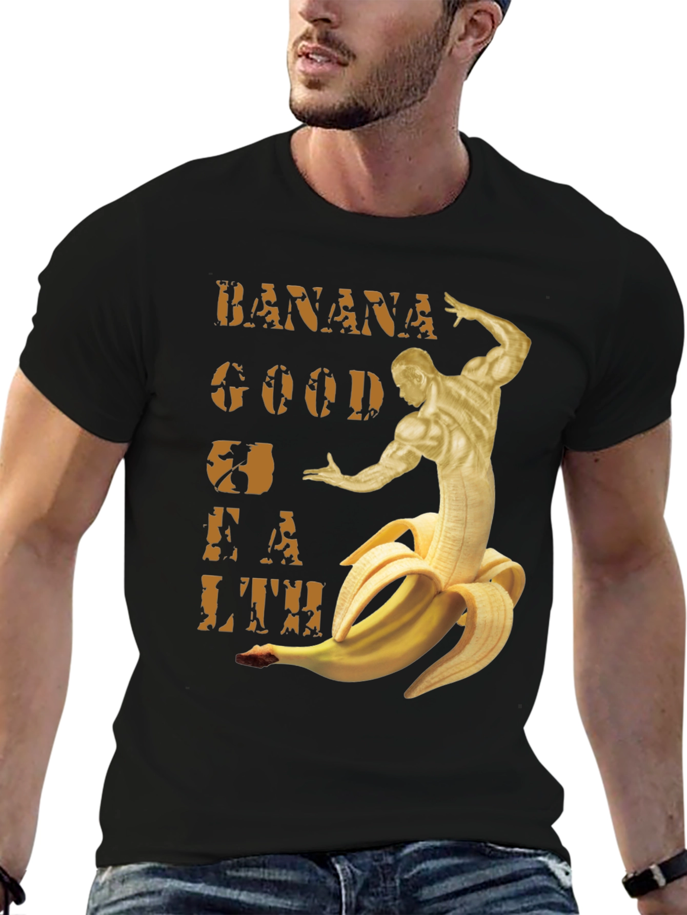 Black Banana Good For Health T-Shirt view 6