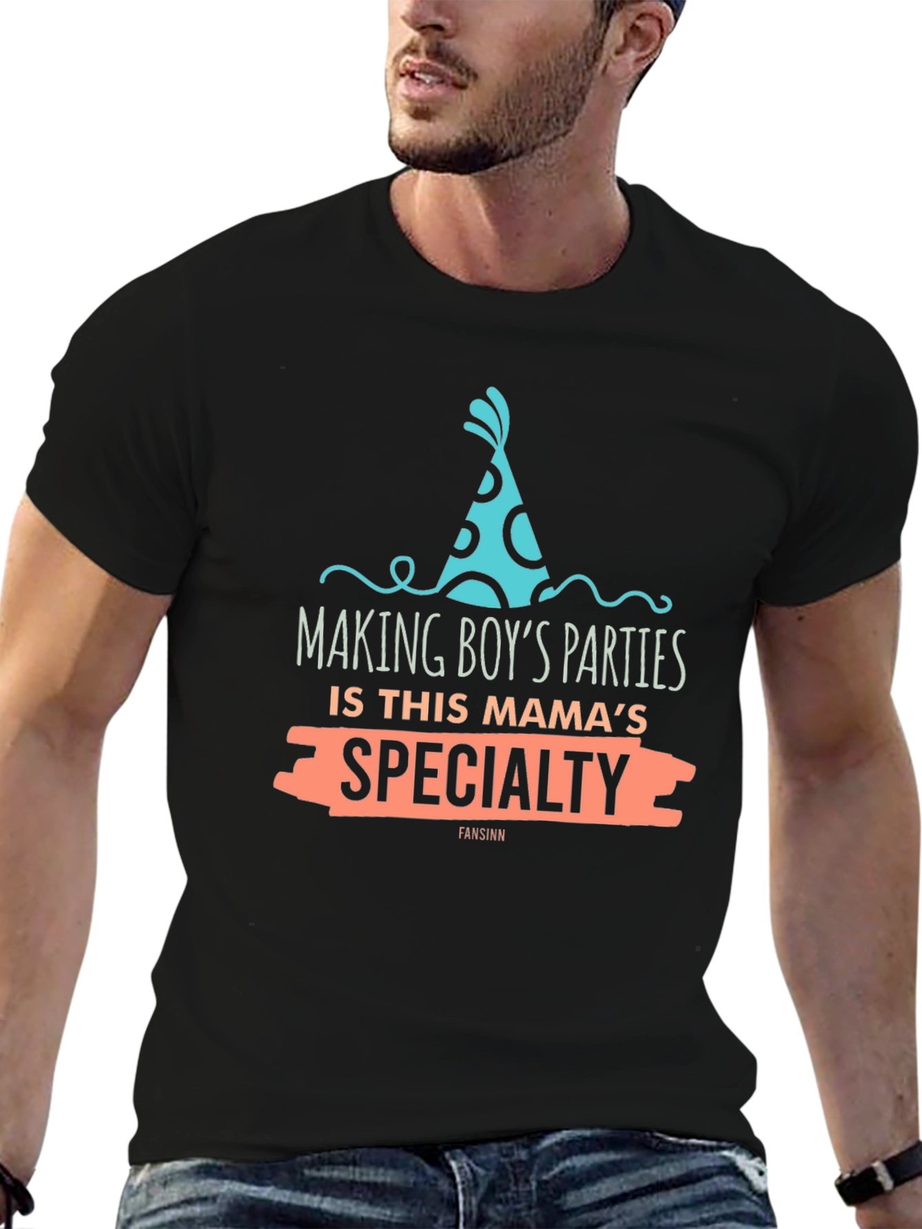 Black Mama's Specialty Birthday T-Shirt - Black Graphic Tee view 6