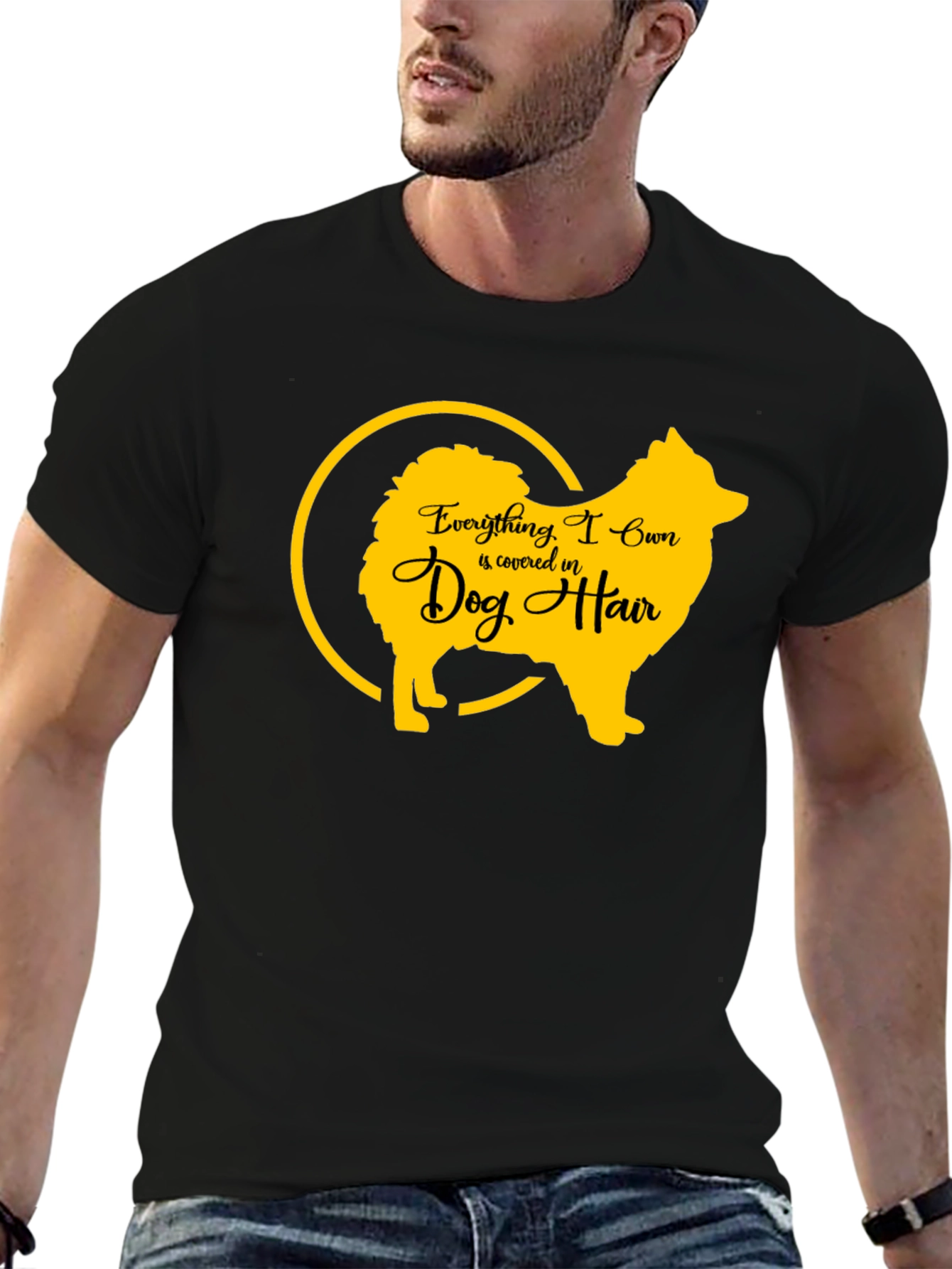 Black Dog Hair T-Shirt view 6