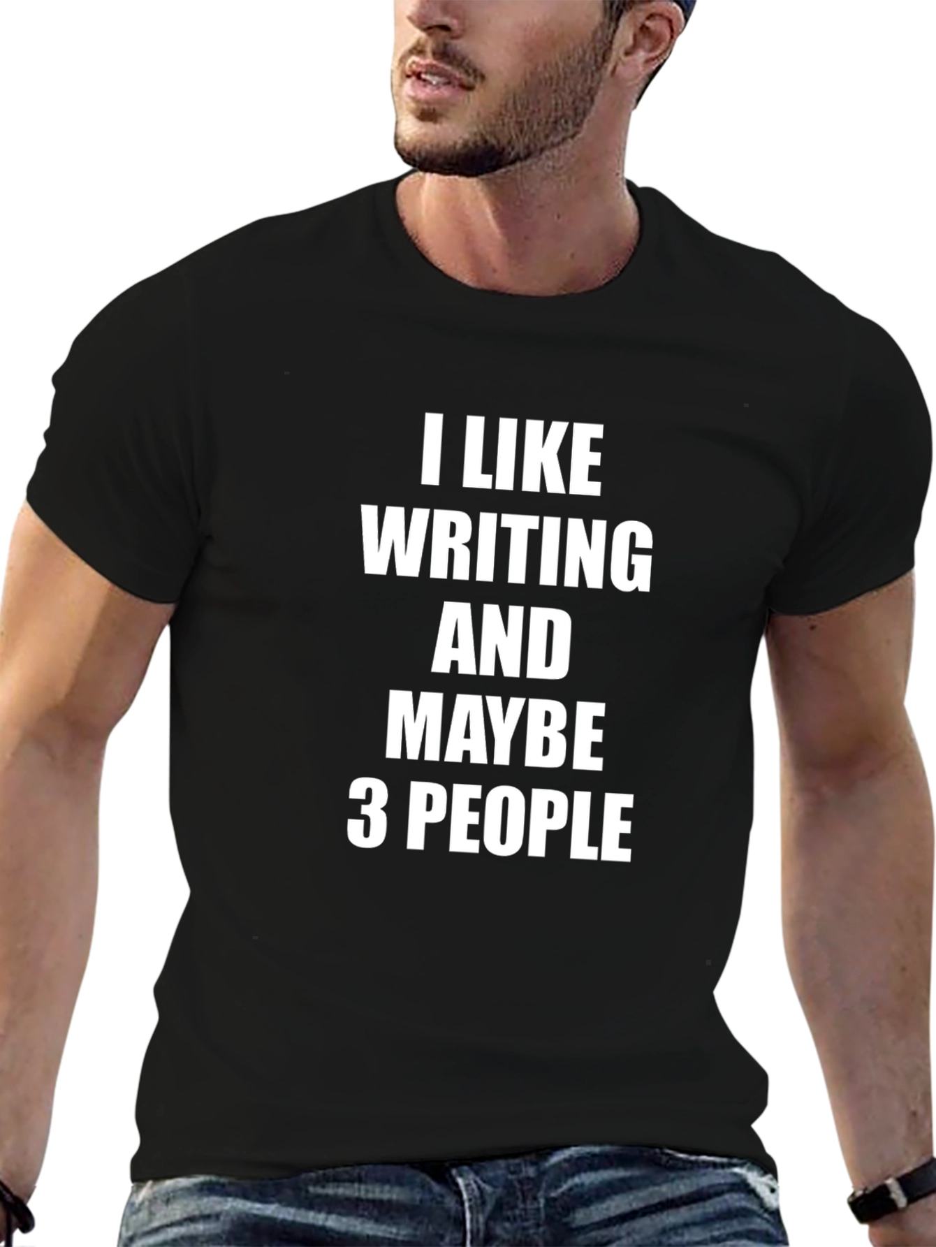 Black I Like Writing T-Shirt - Funny Writer Gift Tee view 6