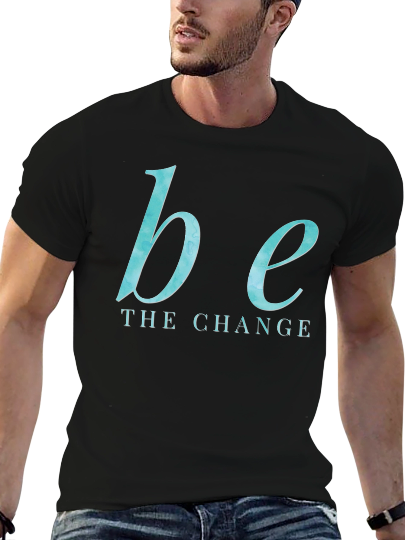 Black Be the Change Graphic Tee view 6