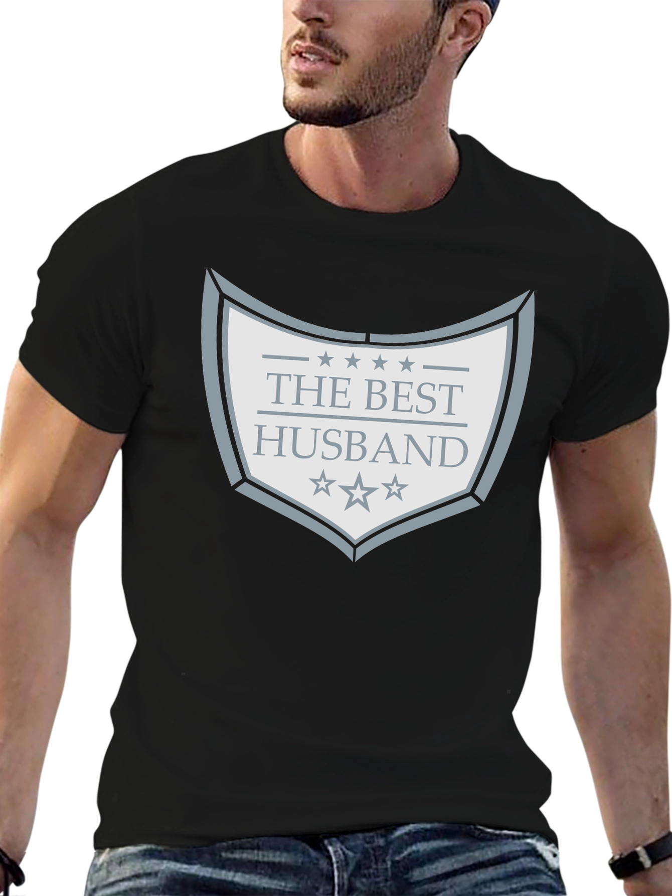 Black Best Husband Graphic T-Shirt - Black view 6