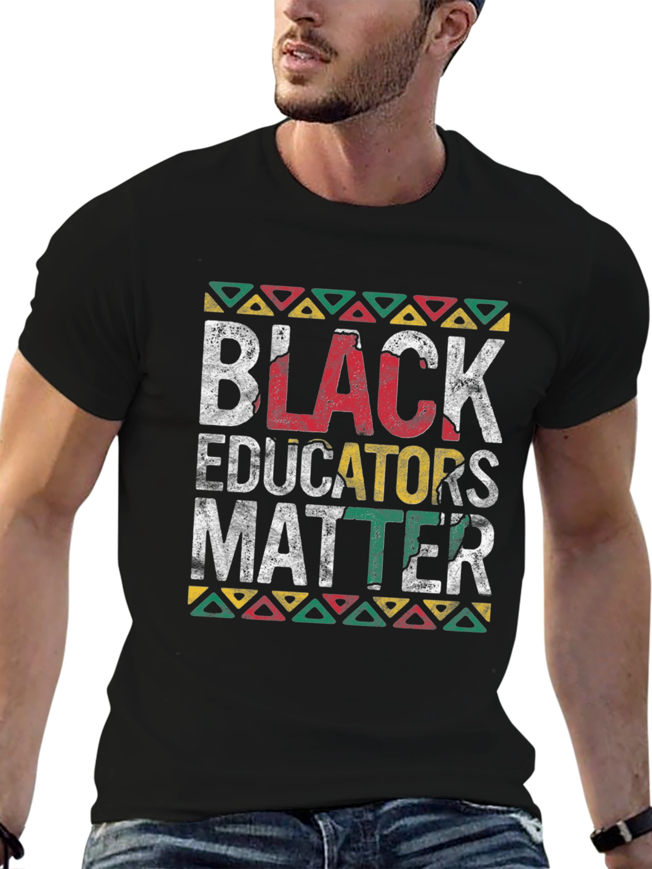 Black Black Educators Matter Graphic T-Shirt view 6