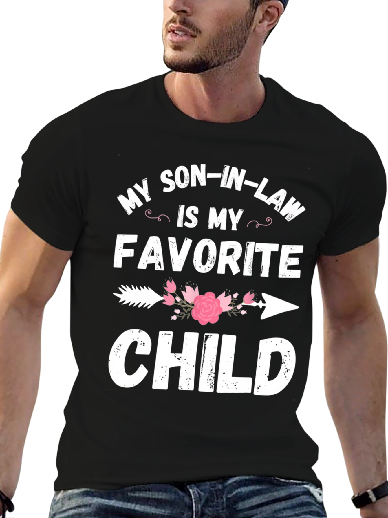 Black My Son-In-Law Is My Favorite Child T-Shirt view 6