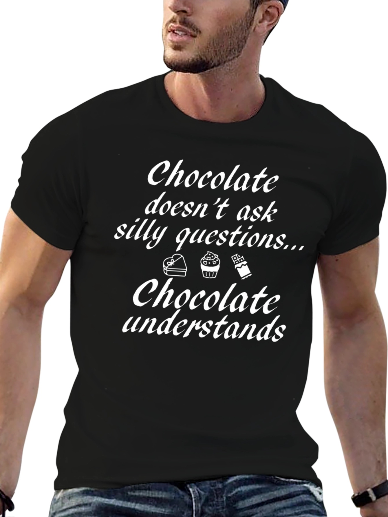 Black Chocolate Understands Funny T-Shirt view 6