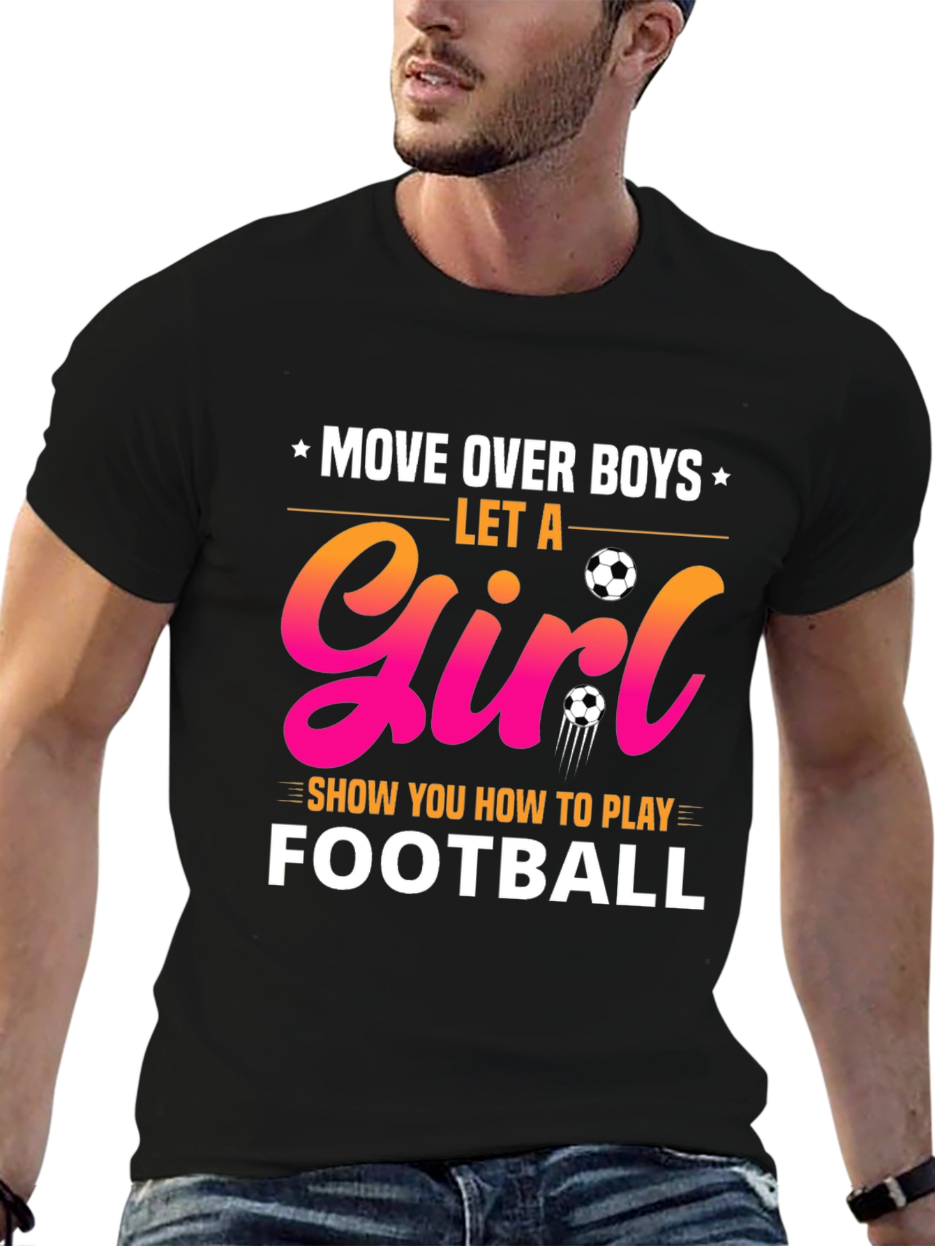 Girl's Football T-Shirt - 6