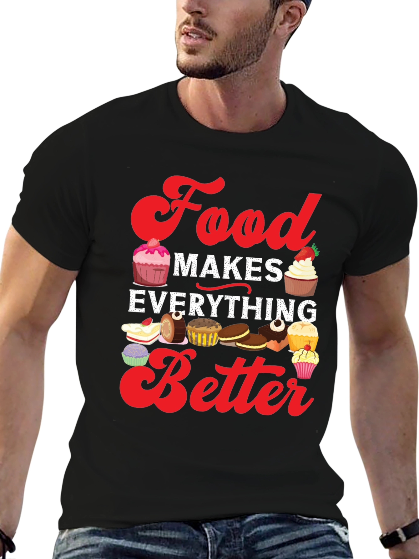 Black Food Makes Everything Better T-Shirt view 6