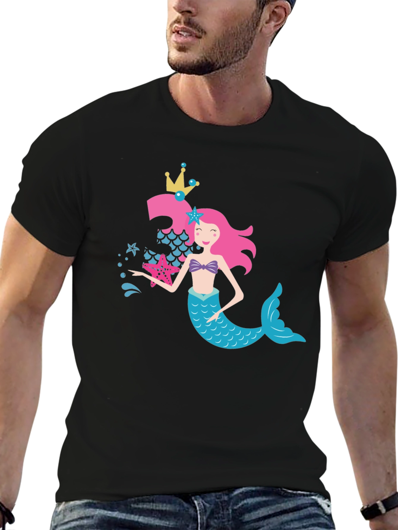 Mermaid Birthday Girl T-Shirt - 6