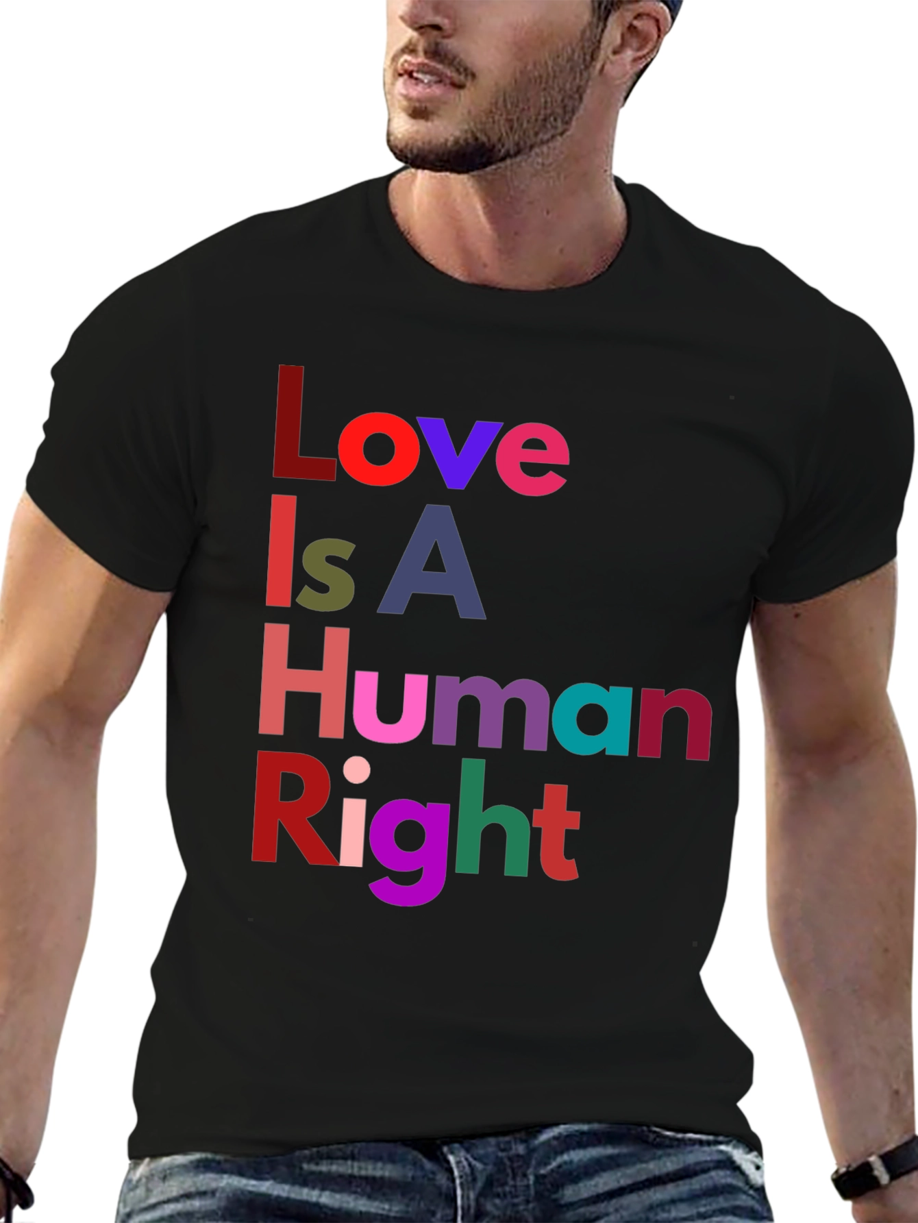 Black Love Is A Human Right Graphic Tee view 6