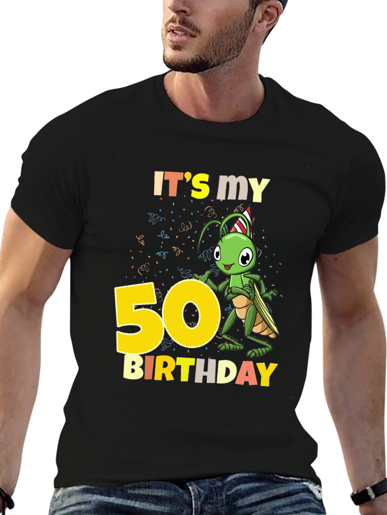 50th Birthday Cricket Graphic Tee - 6