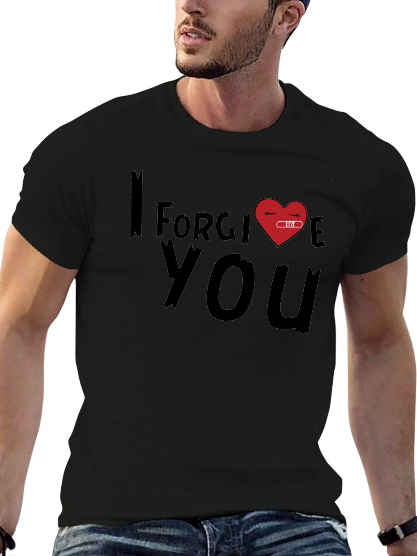 Black I Forgive You Graphic Tee view 6