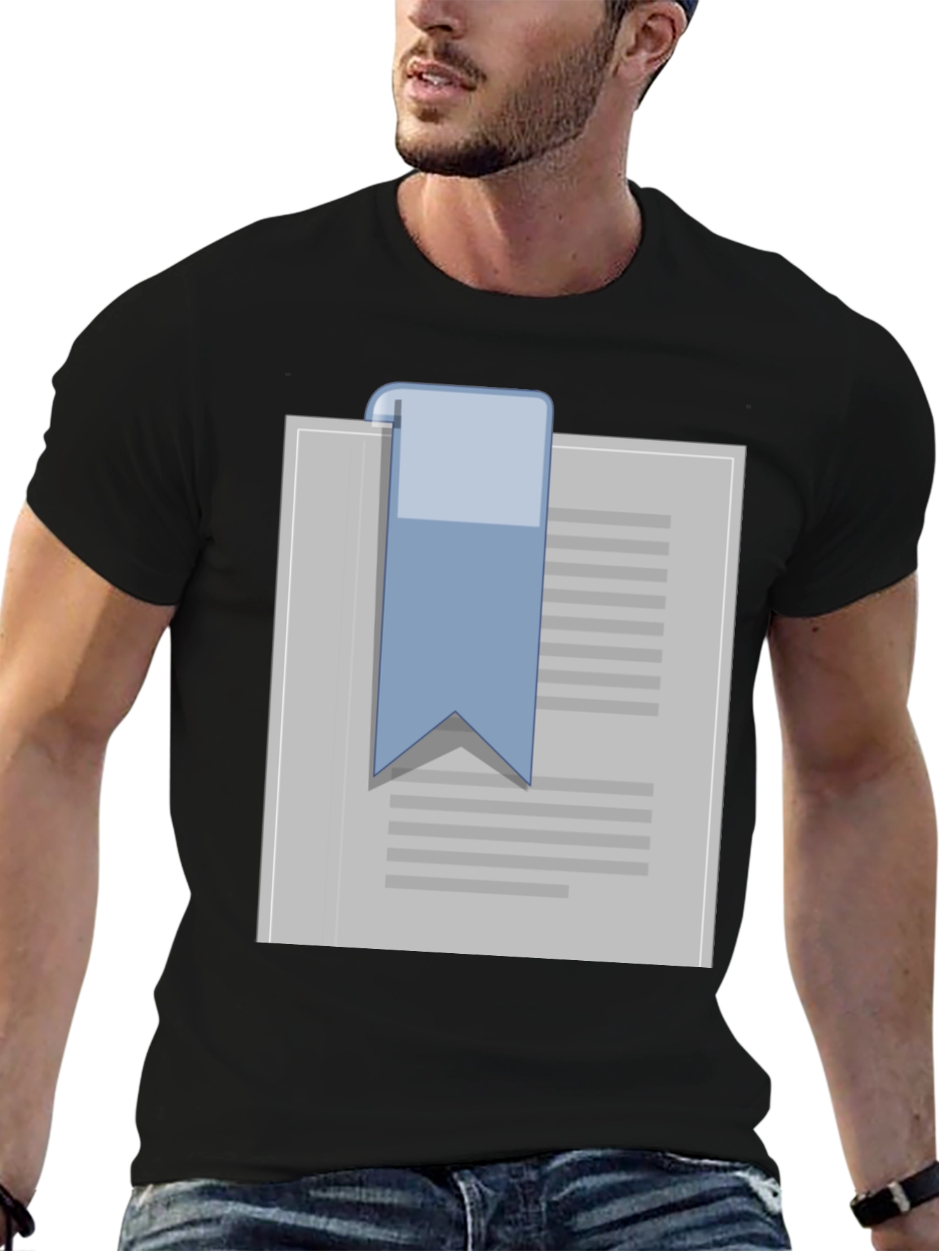 Black Bookworm T-Shirt - Reader's Delight view 6