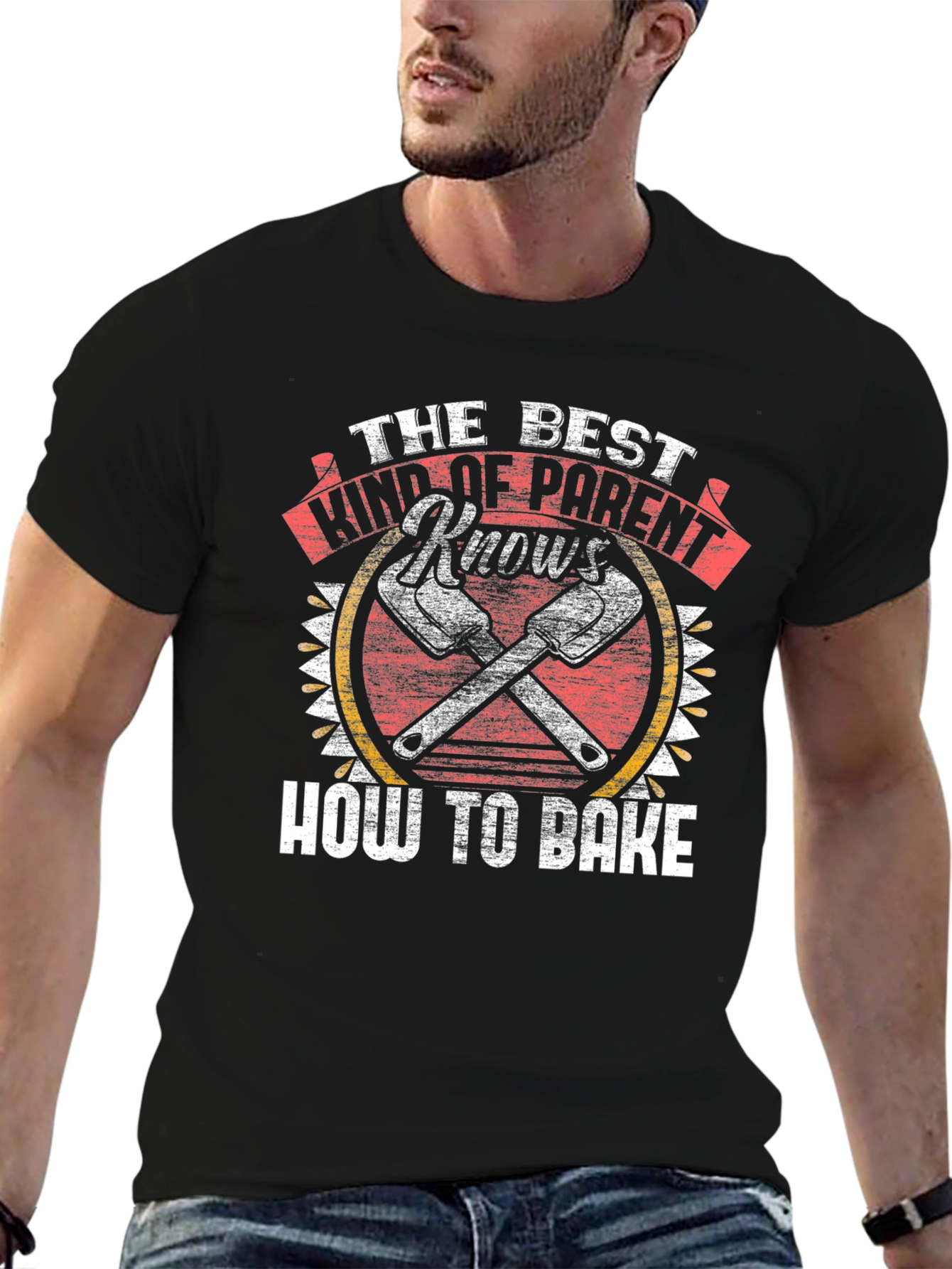 Black The Best Kind of Parent Knows How to Bake T-Shirt view 6