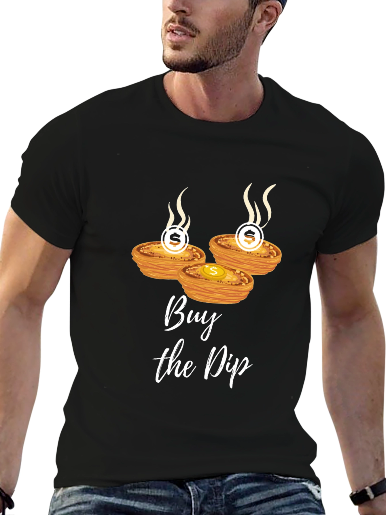Black Buy the Dip T-Shirt view 6