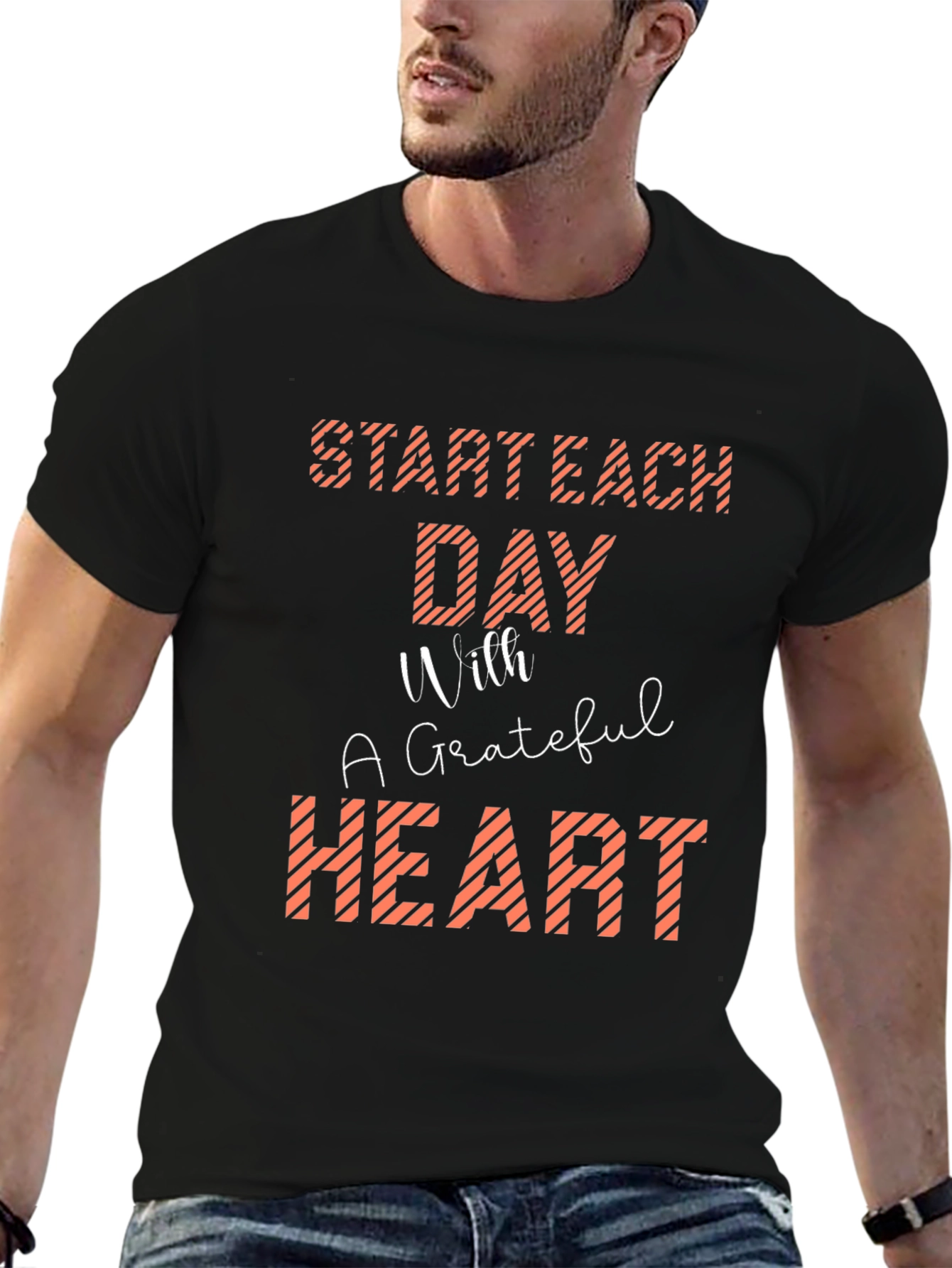 Grateful Heart Graphic Tee - Black - 6