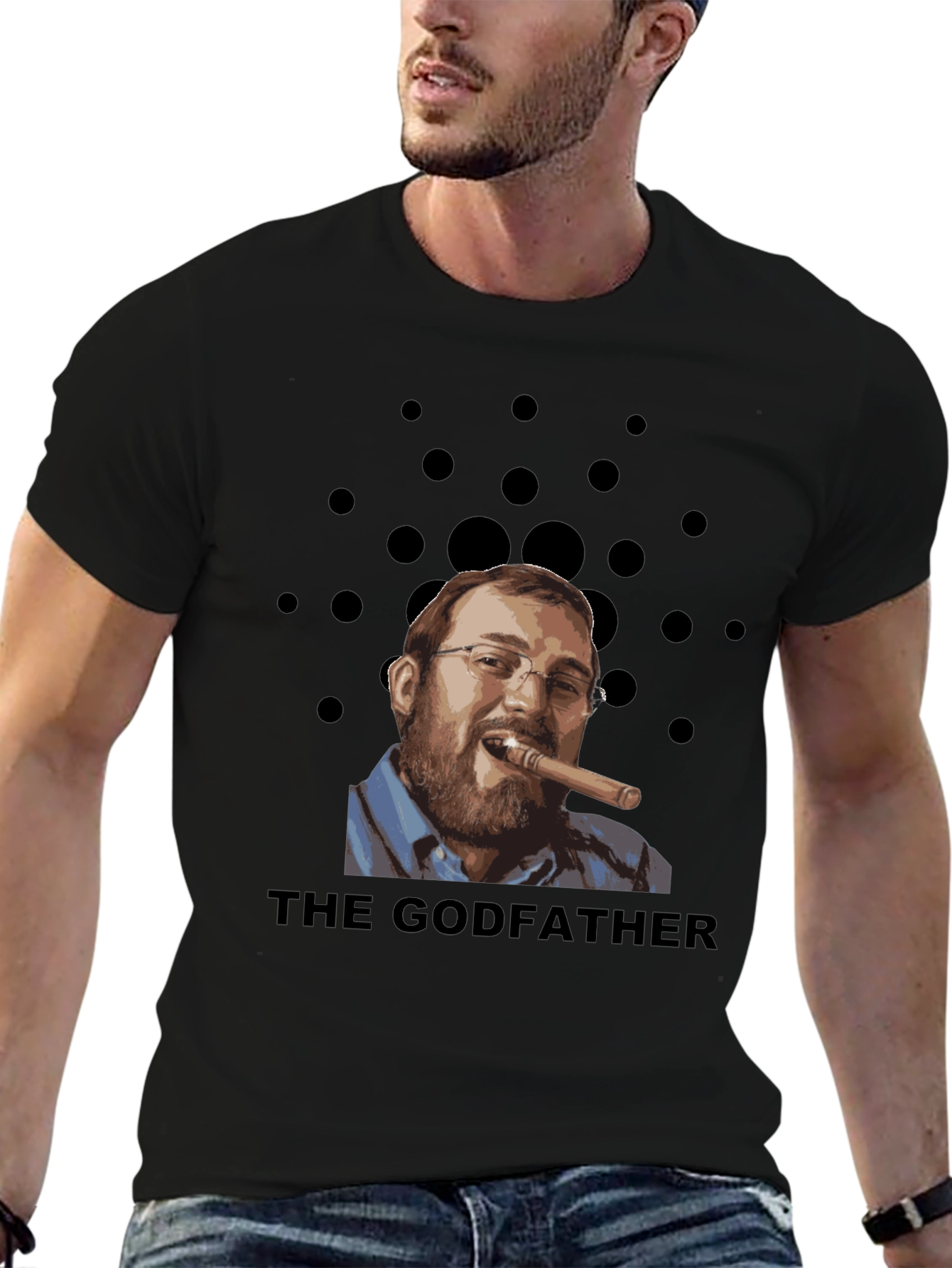 Black The Godfather Cardano T-Shirt view 6