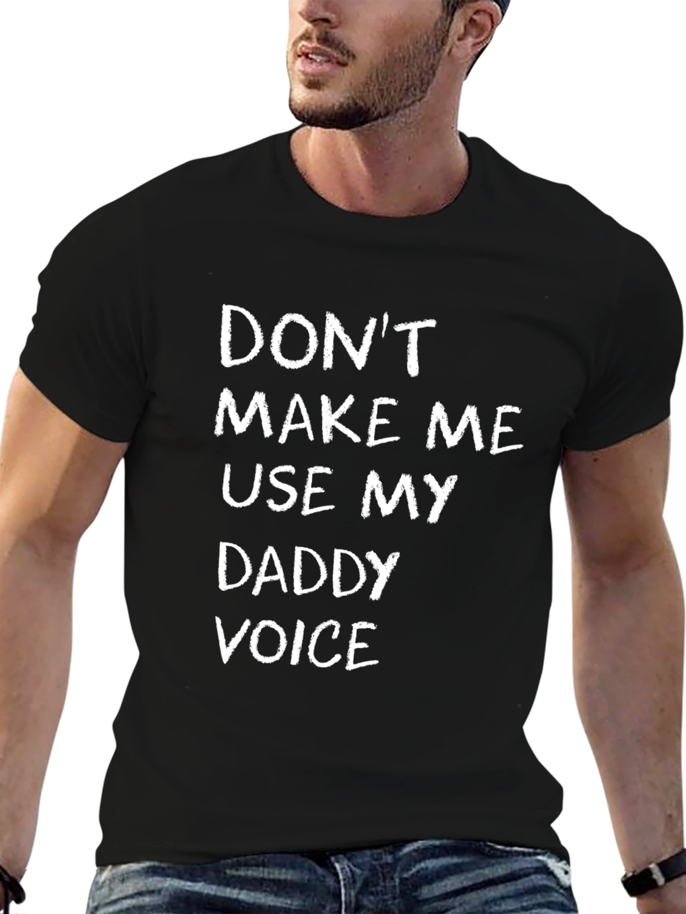 Black Don't Make Me Use My Daddy Voice T-Shirt view 6