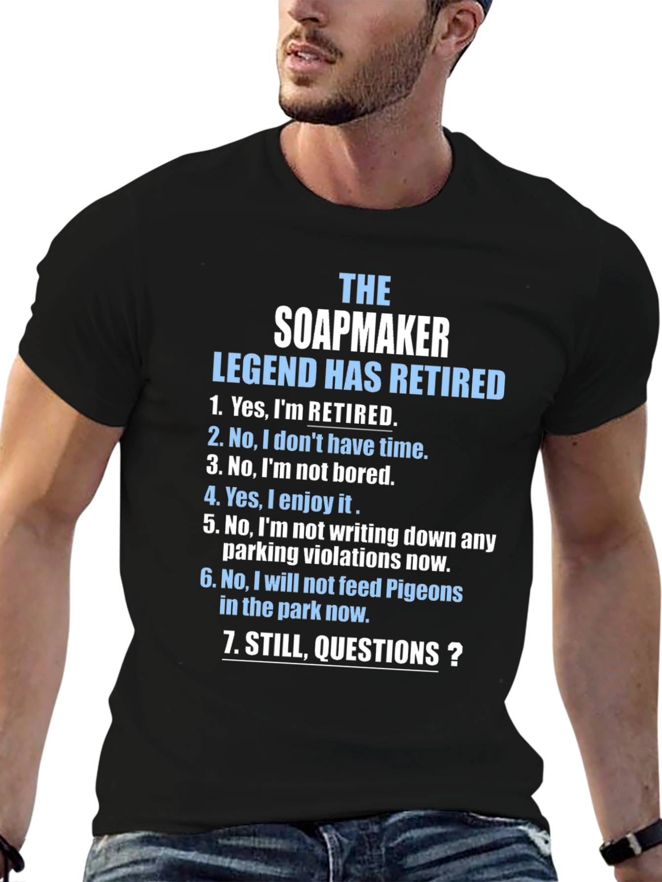 Black The Soapmaker Legend Retired T-Shirt view 6