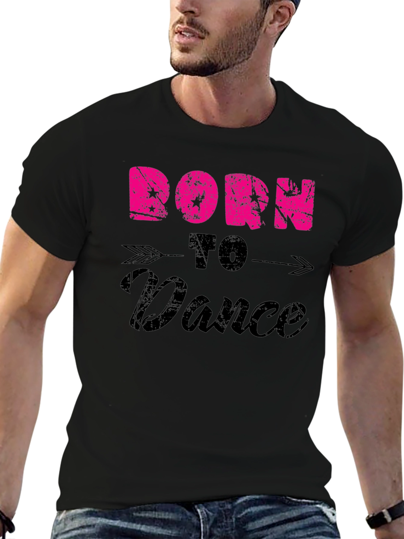 Black Born To Dance Graphic T-Shirt view 6