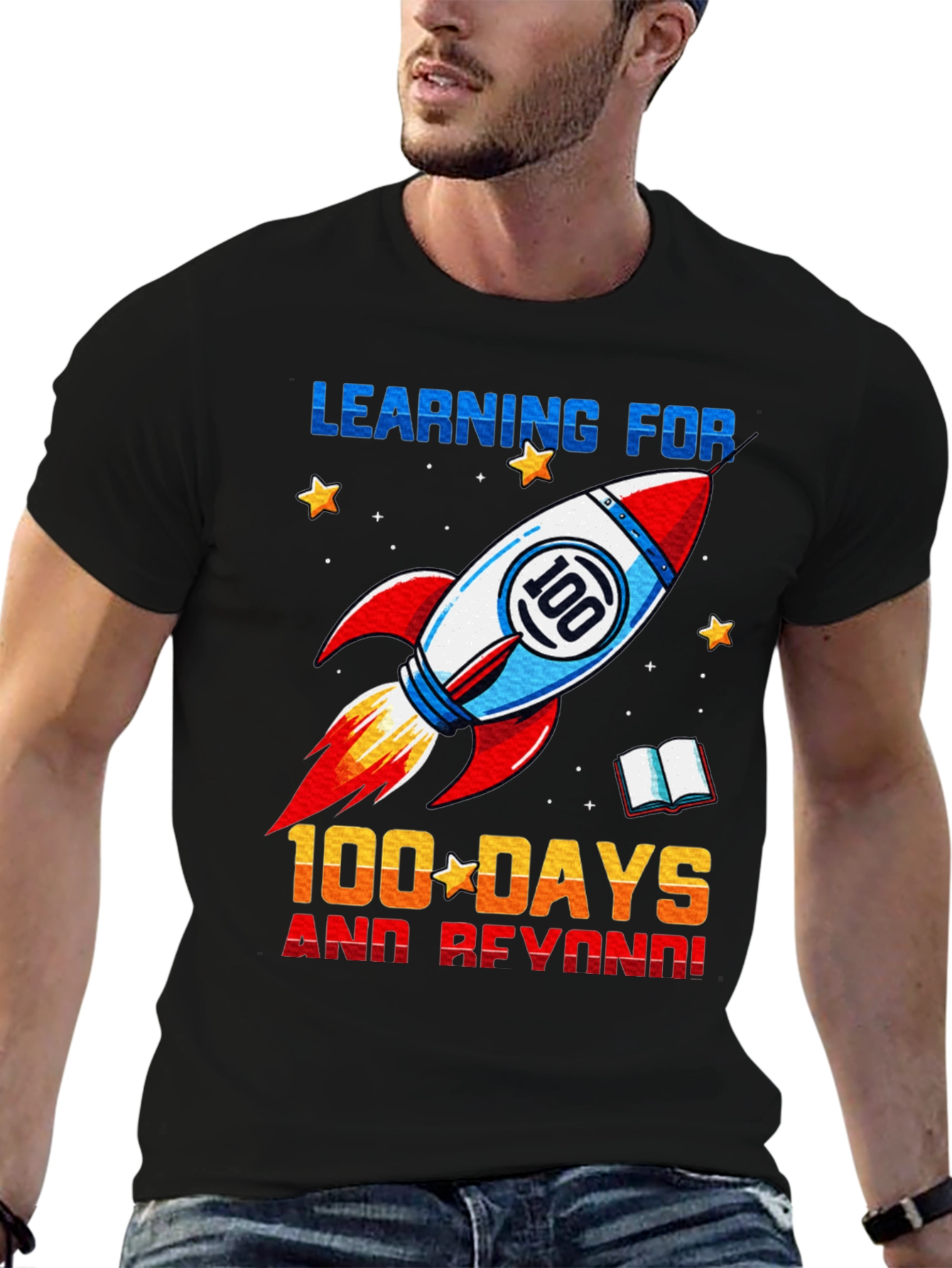 100 Days of School Rocket T-Shirt - 6