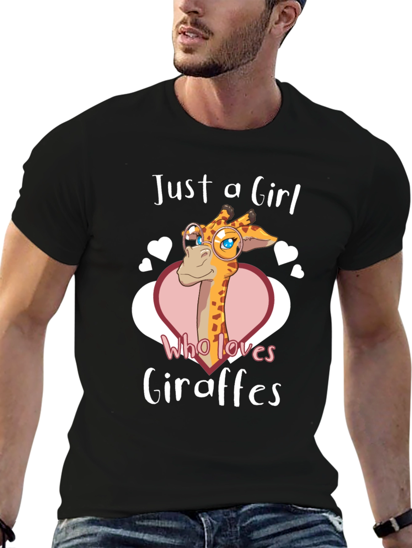 Giraffe Lover T-Shirt - Just A Girl Who Loves Giraffes - 6