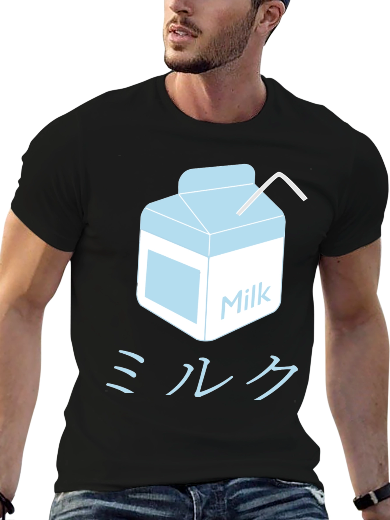 Black Milk Carton Graphic Tee - Japanese Inspired view 6