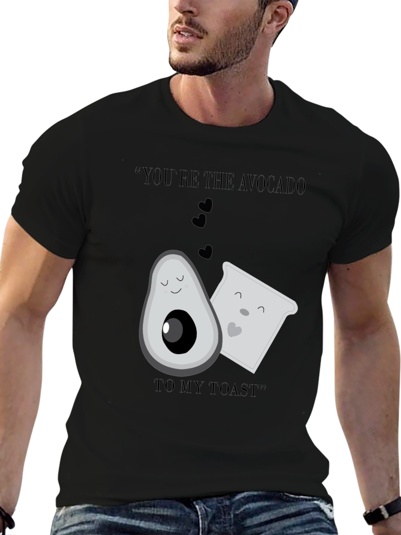 Black Avocado Toast Graphic Tee - Funny Foodie Shirt view 6