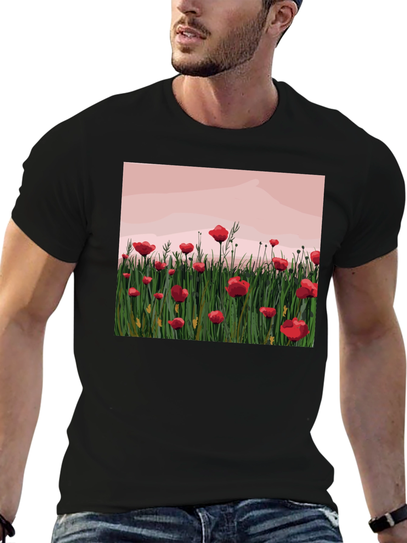 Poppy Field Graphic T-Shirt - 6