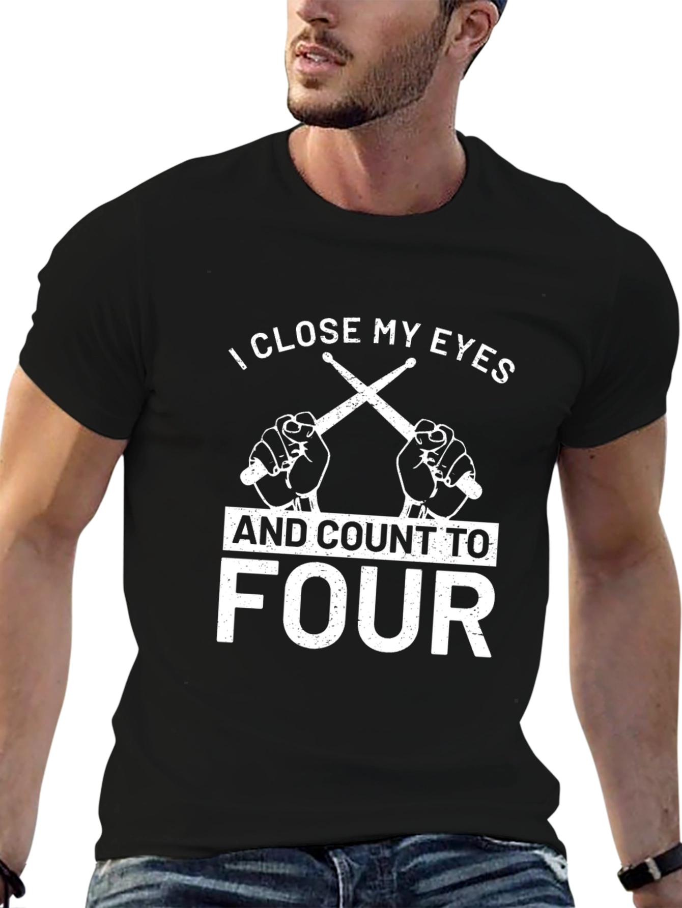 I Close My Eyes Drummer T-Shirt - 6