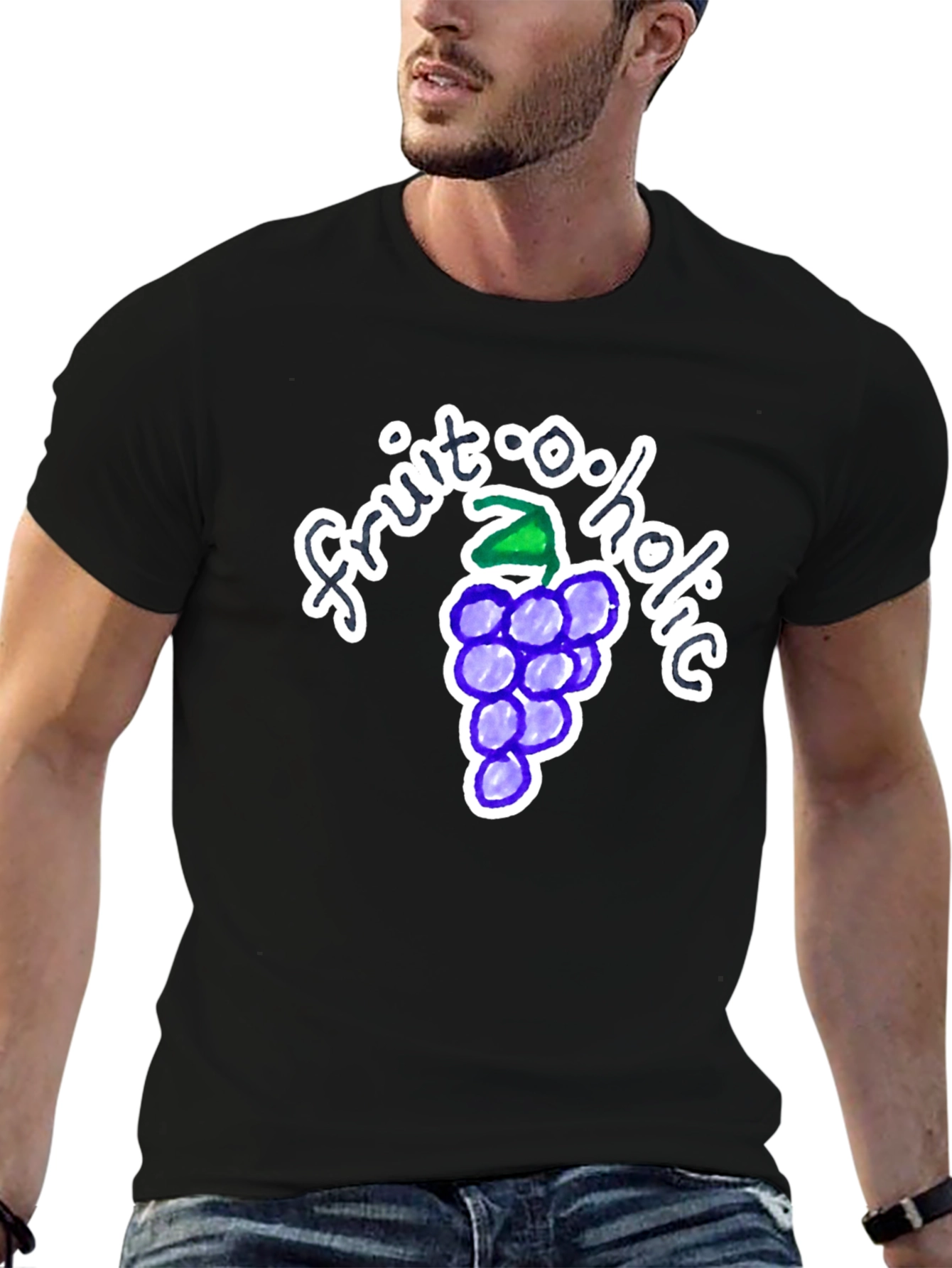 Black Fruit-o-holic Graphic T-Shirt view 6