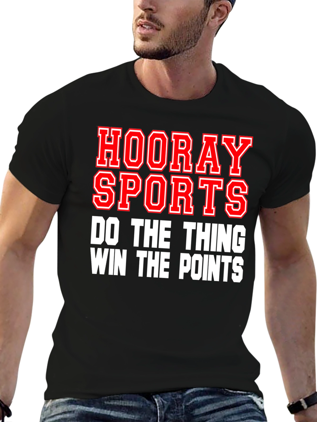 Black Hooray Sports Graphic T-Shirt view 6