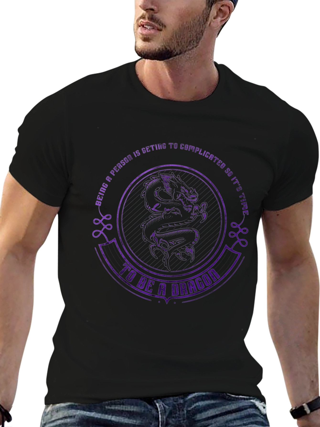 Black Dragon T-Shirt: Embrace Your Inner Dragon! view 6