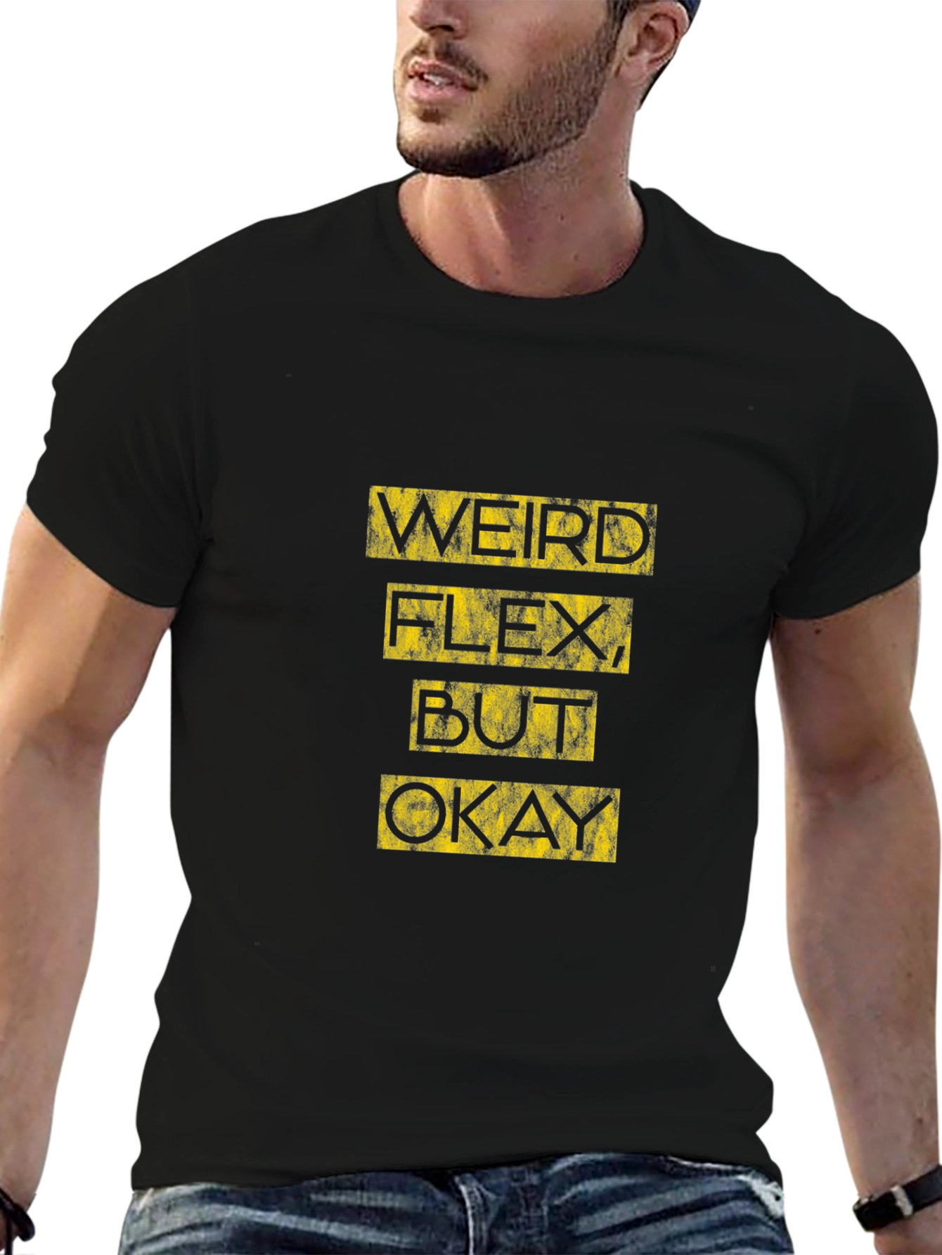 Black Weird Flex, But Okay - Graphic Tee view 6