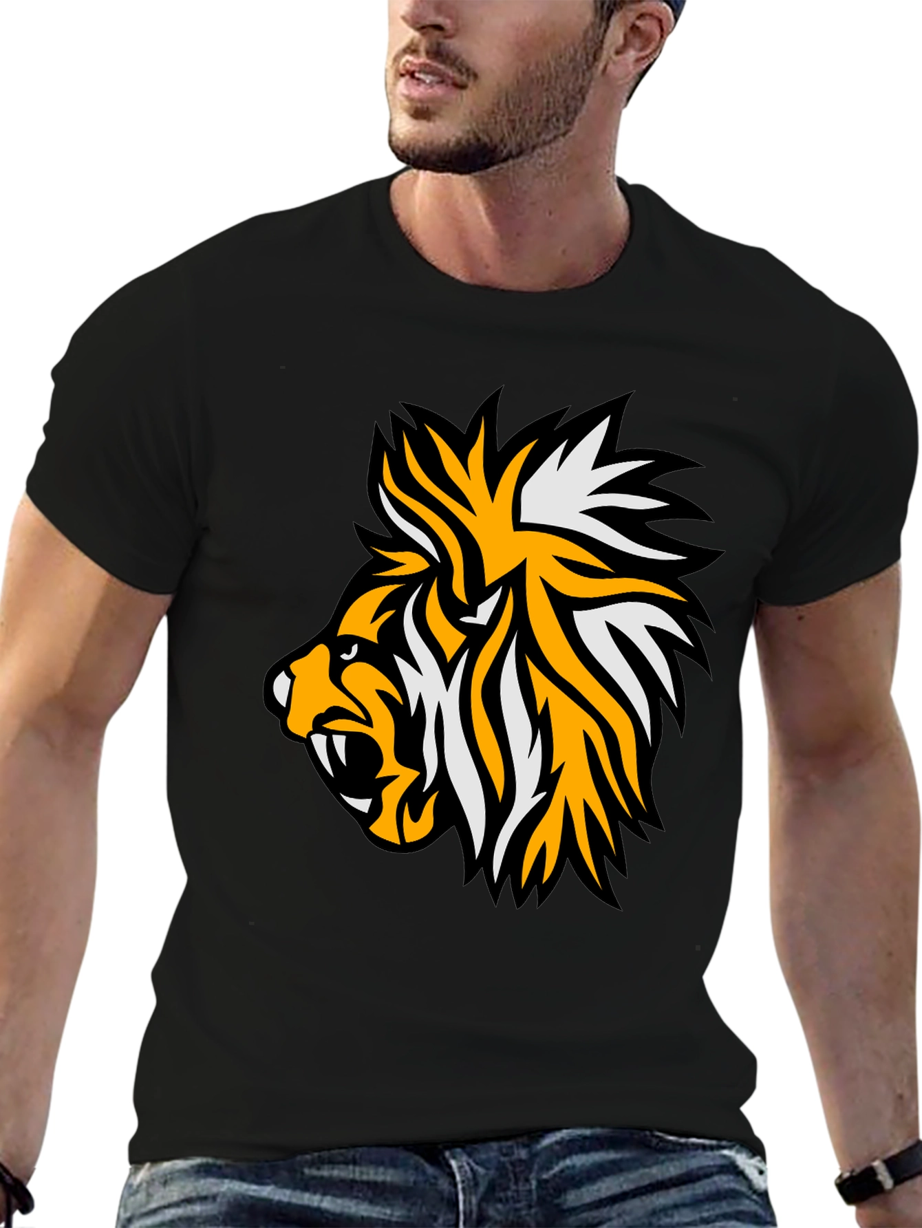 Black Bold Tiger Graphic Tee - Fierce Style! view 6