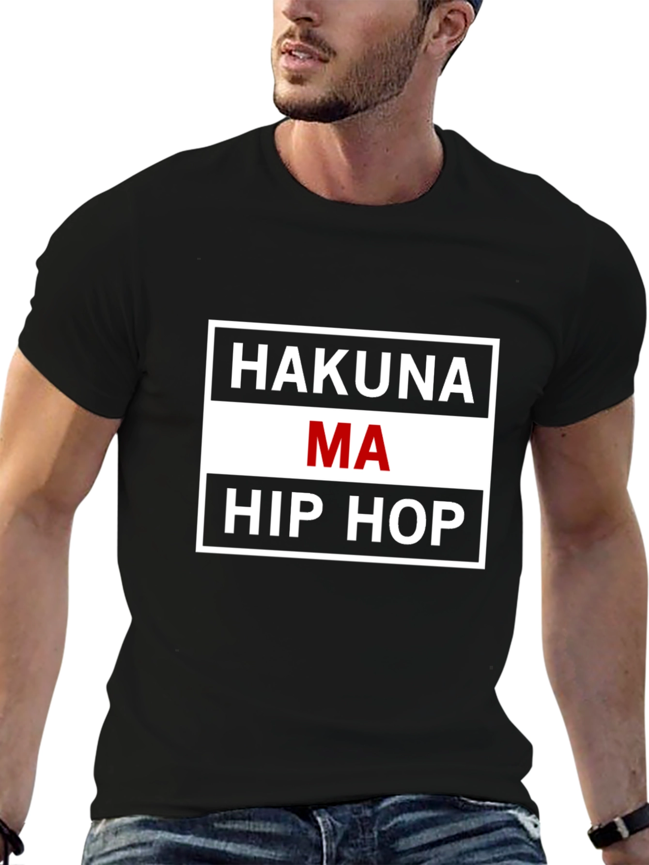 Hakuna Ma Hip Hop Black T-Shirt - 6